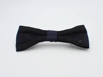 Ribbon Coco Mark Barrette 17B Navy/Black