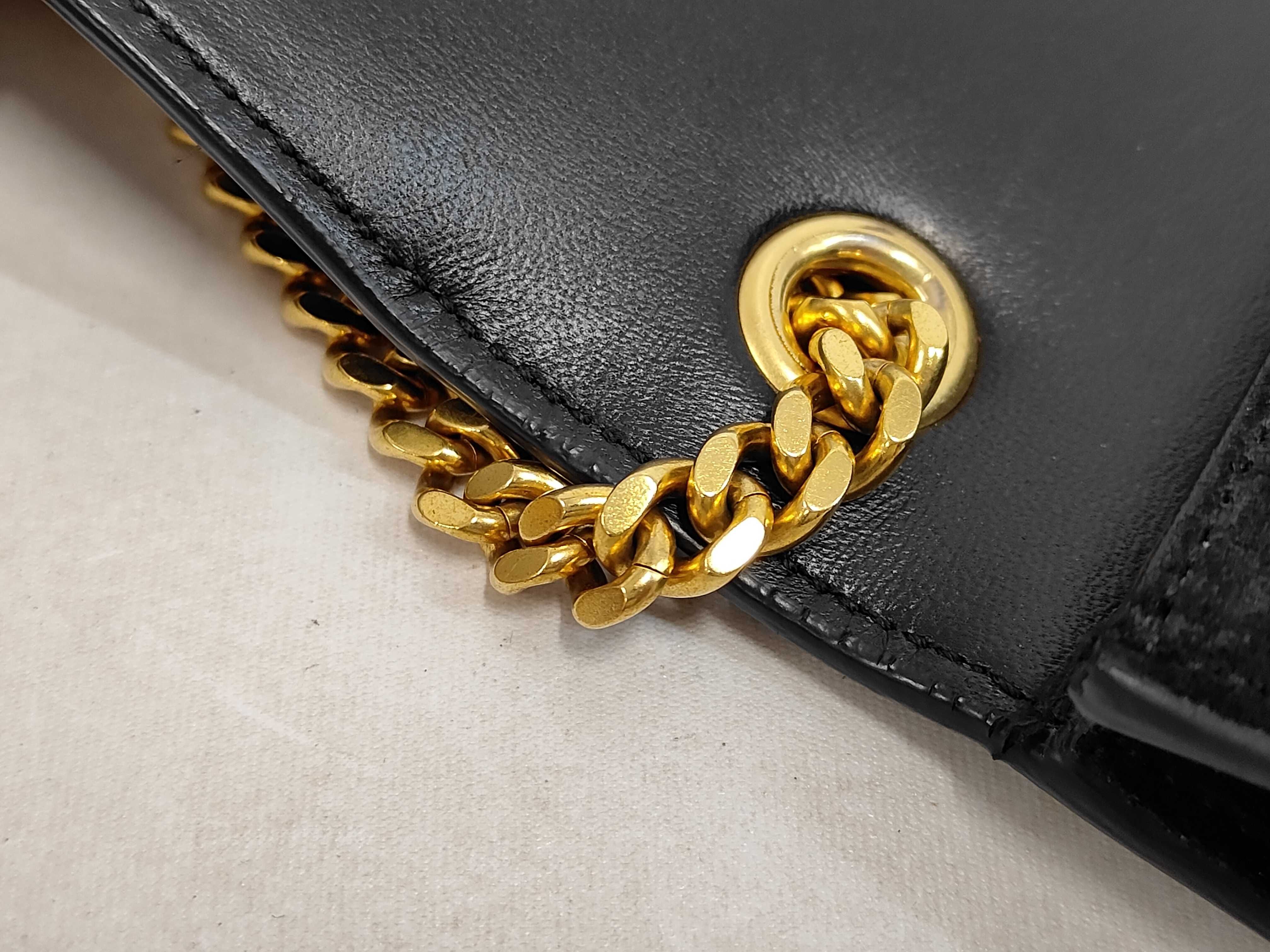 KR-Saint Laurent Logo Tassel Chain Shoulder Bag Black Suede 326076 Shoulder Bag — view 6