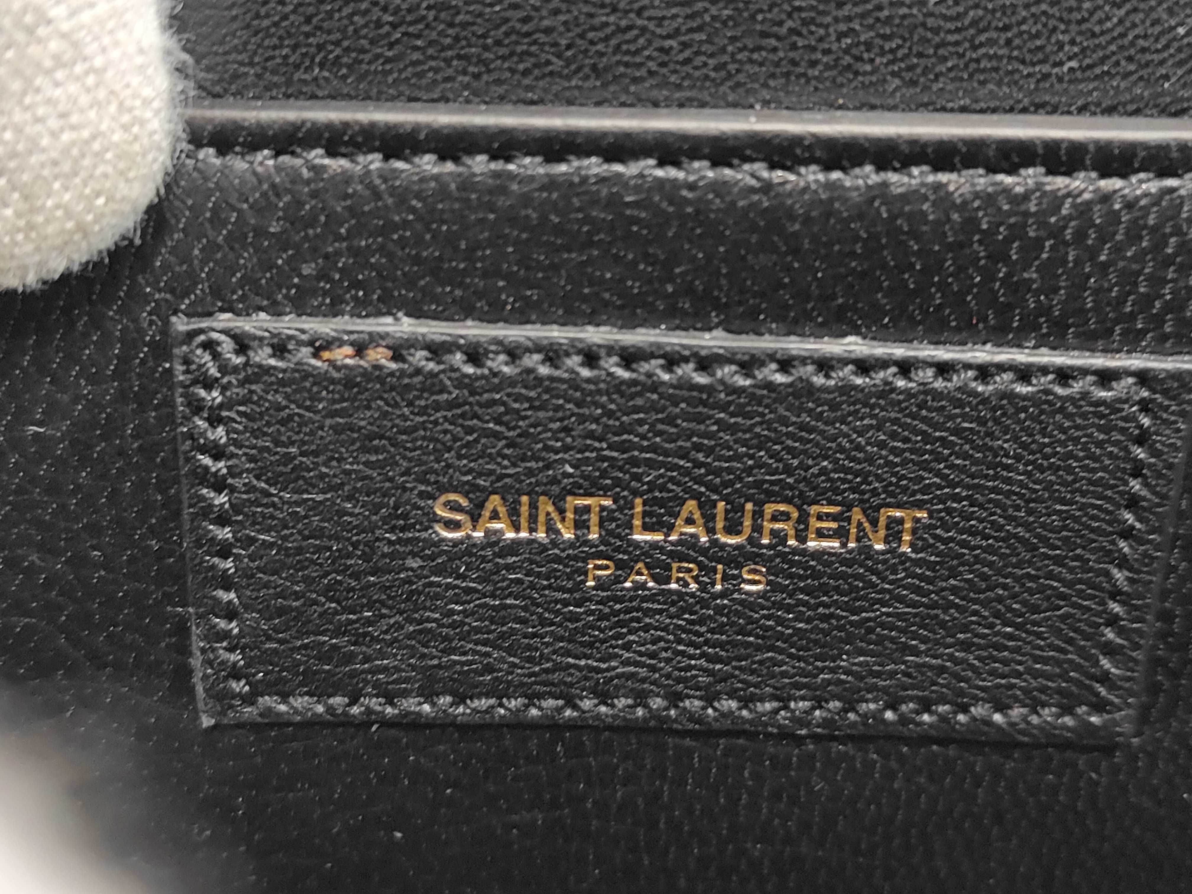 KR-Saint Laurent Logo Tassel Chain Shoulder Bag Black Suede 326076 Shoulder Bag — view 7