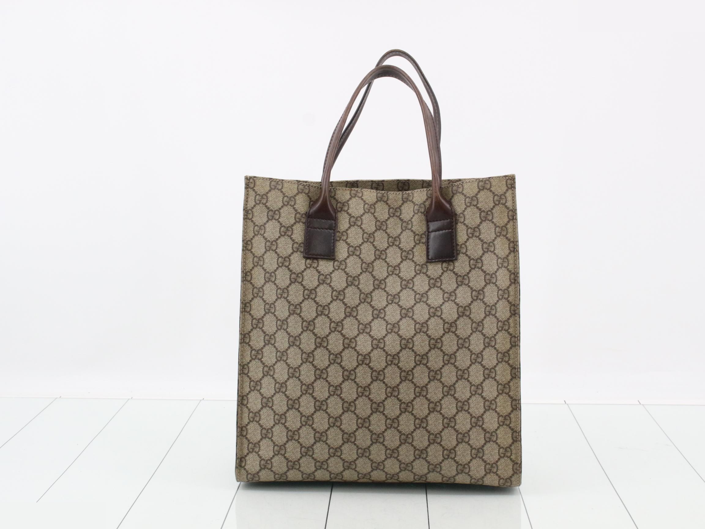 GG Supreme Tote Bag 91249 Brown