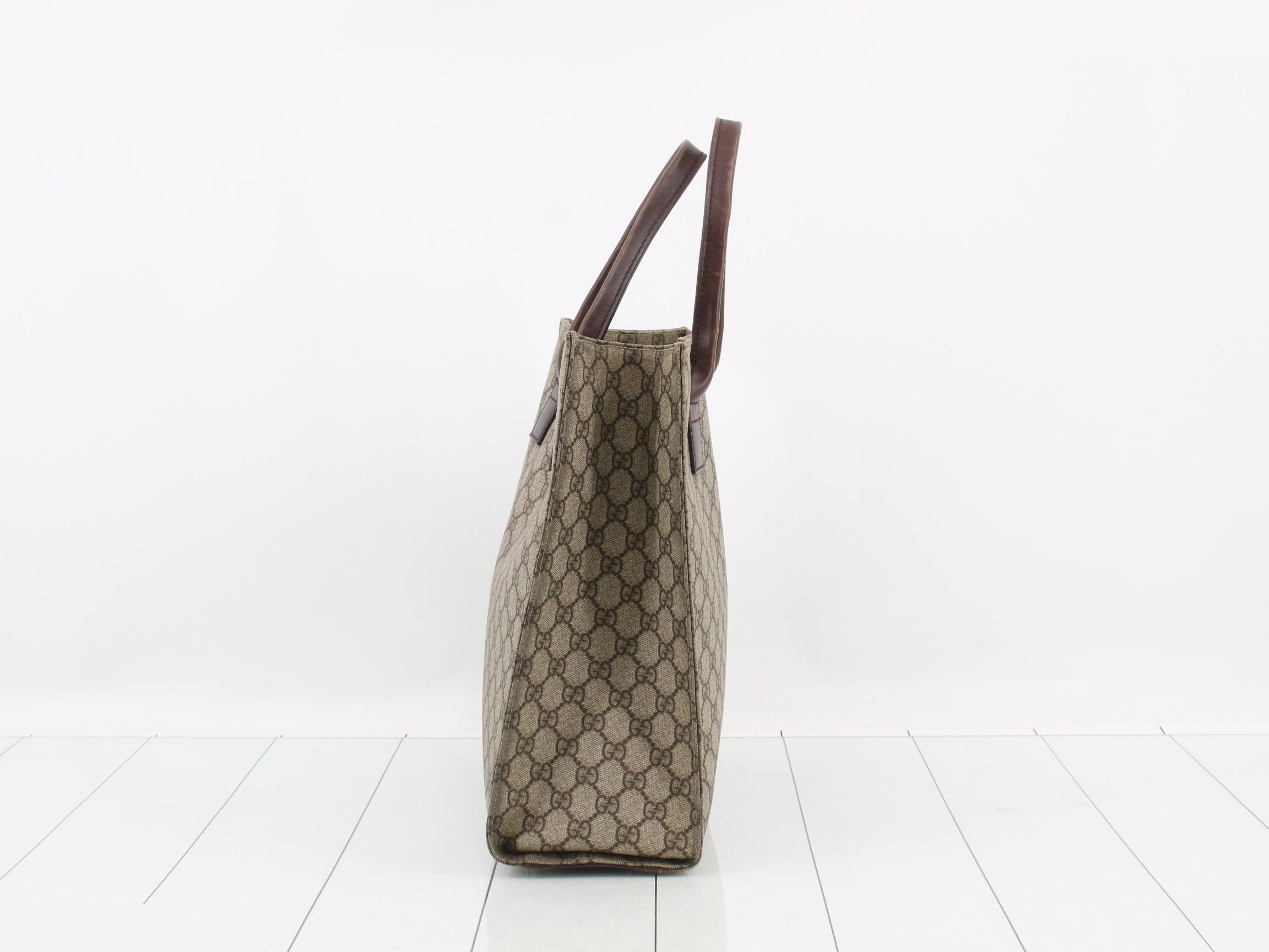 GG Supreme Tote Bag 91249 Brown — view 3