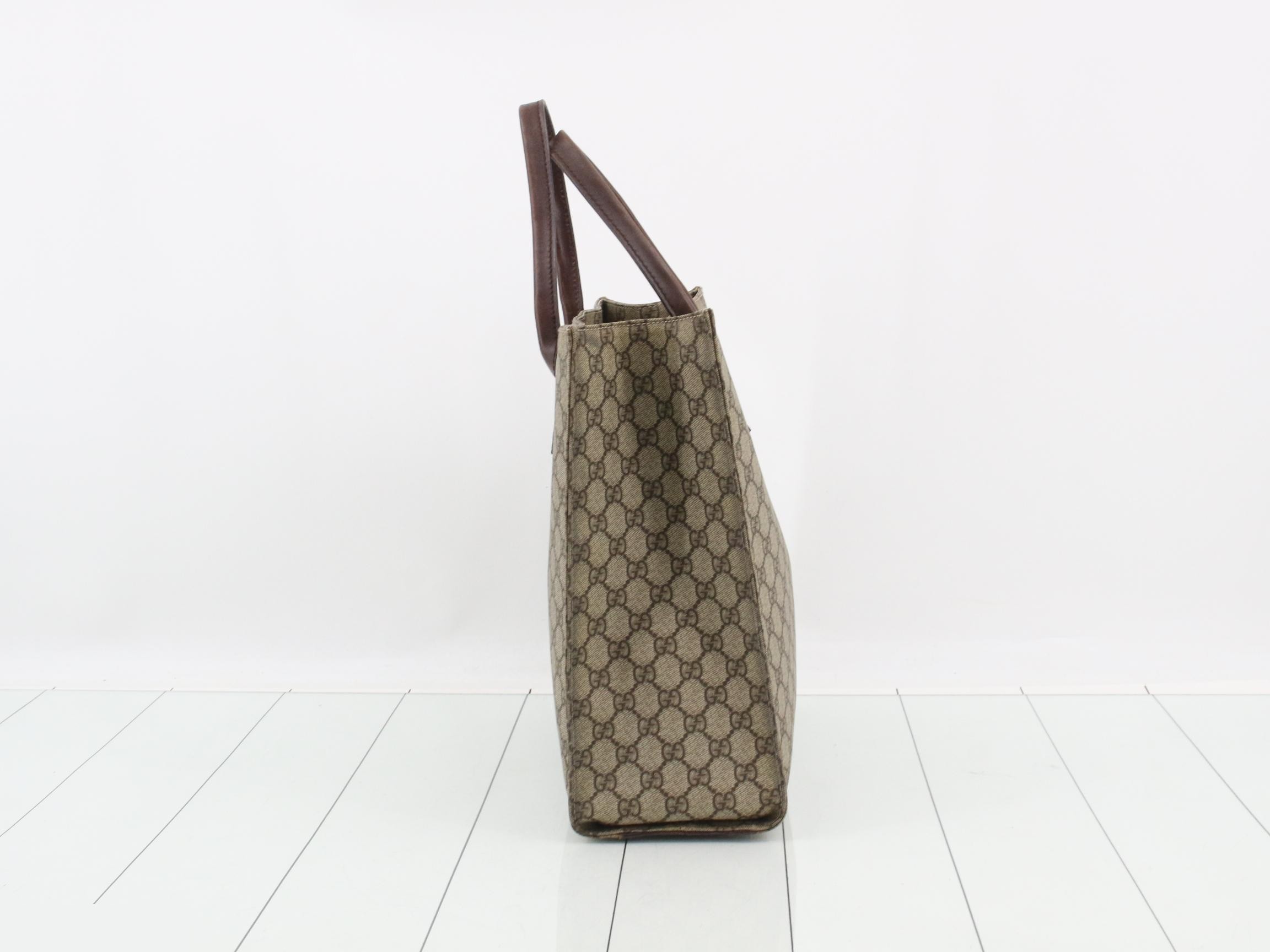 GG Supreme Tote Bag 91249 Brown — view 4