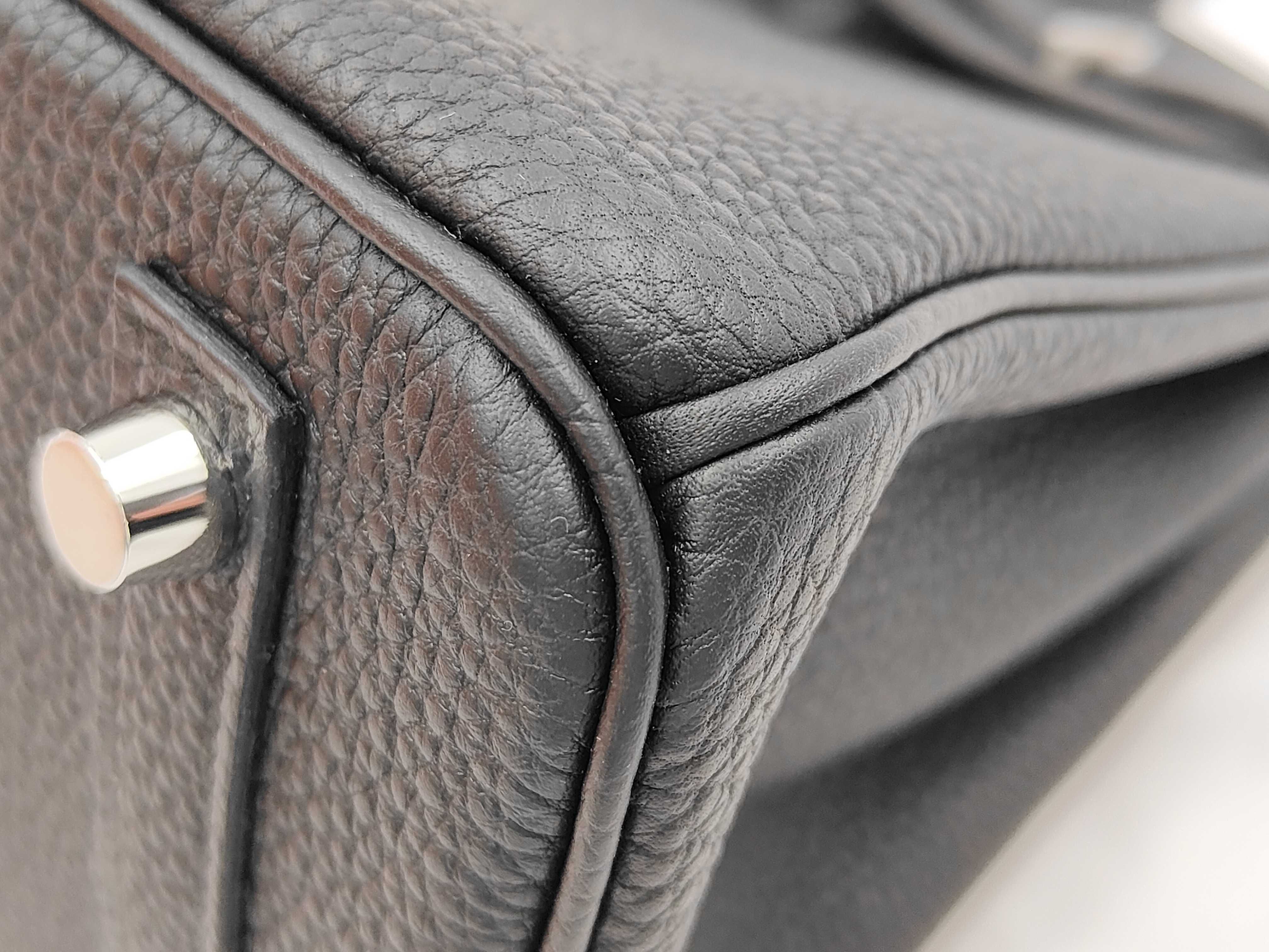 Birkin 25 Black G Stamp Silver Hardware Unused Handbag — view 5