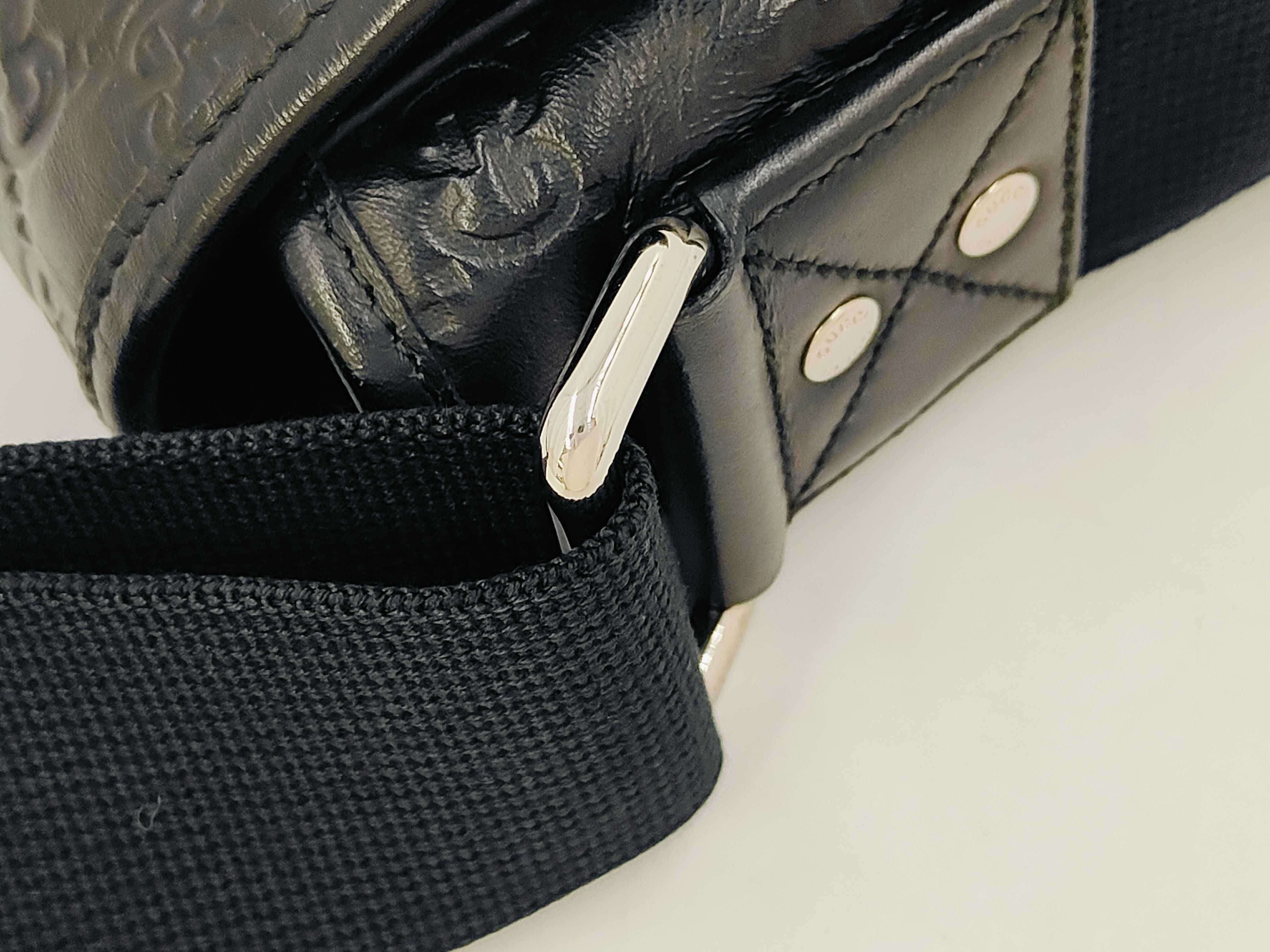 246067 Shima Leather Sherry Black Messenger Shoulder Bag — view 5