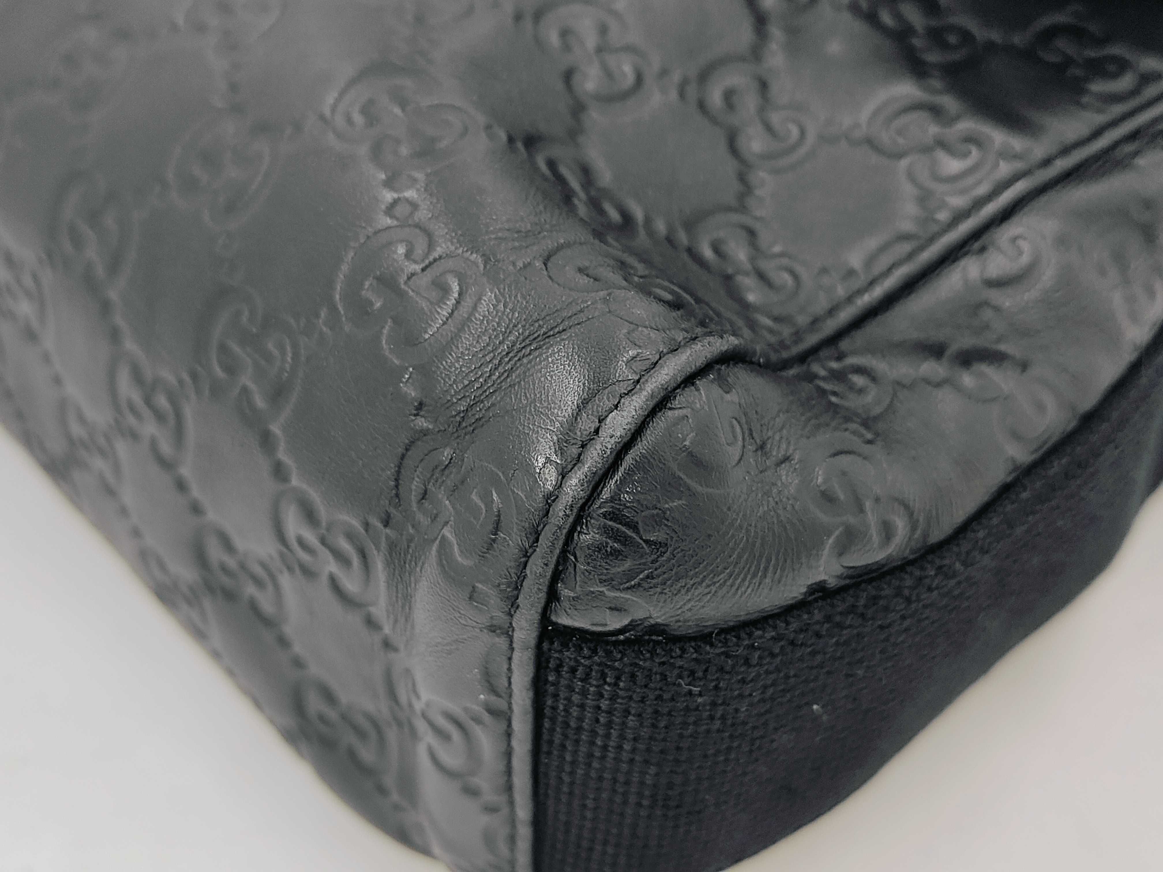 246067 Shima Leather Sherry Black Messenger Shoulder Bag — view 7