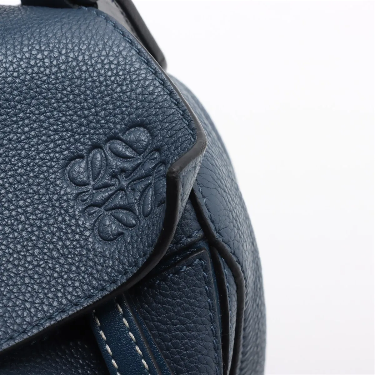 Puzzle Medium Leather 2WAY Handbag Blue — view 13