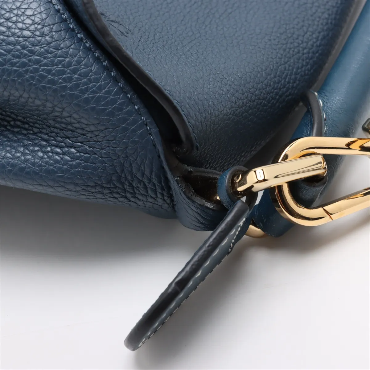 Puzzle Medium Leather 2WAY Handbag Blue — view 15