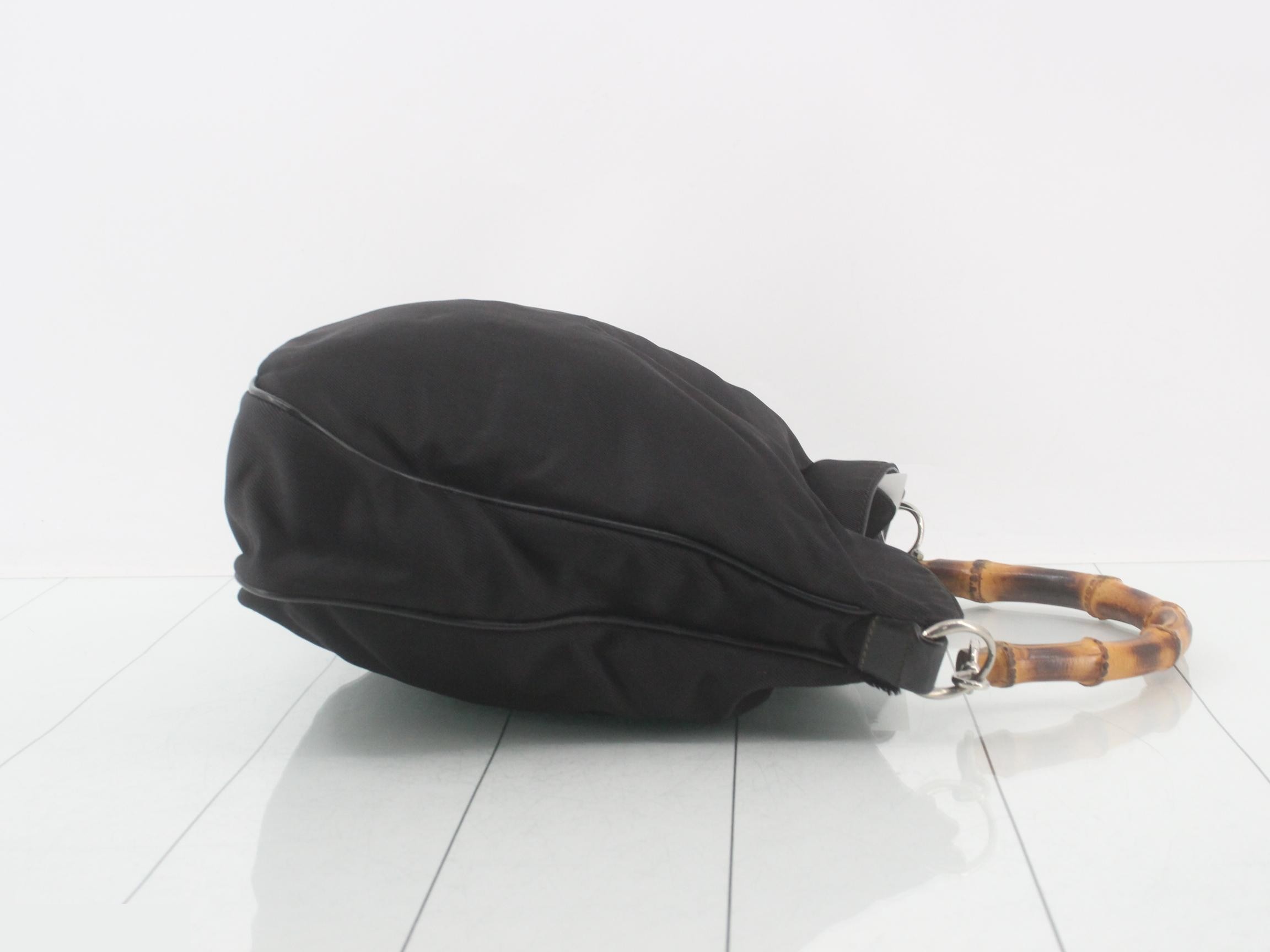 Bamboo Shoulder Bag 011 15577 2615 Canvas — view 3