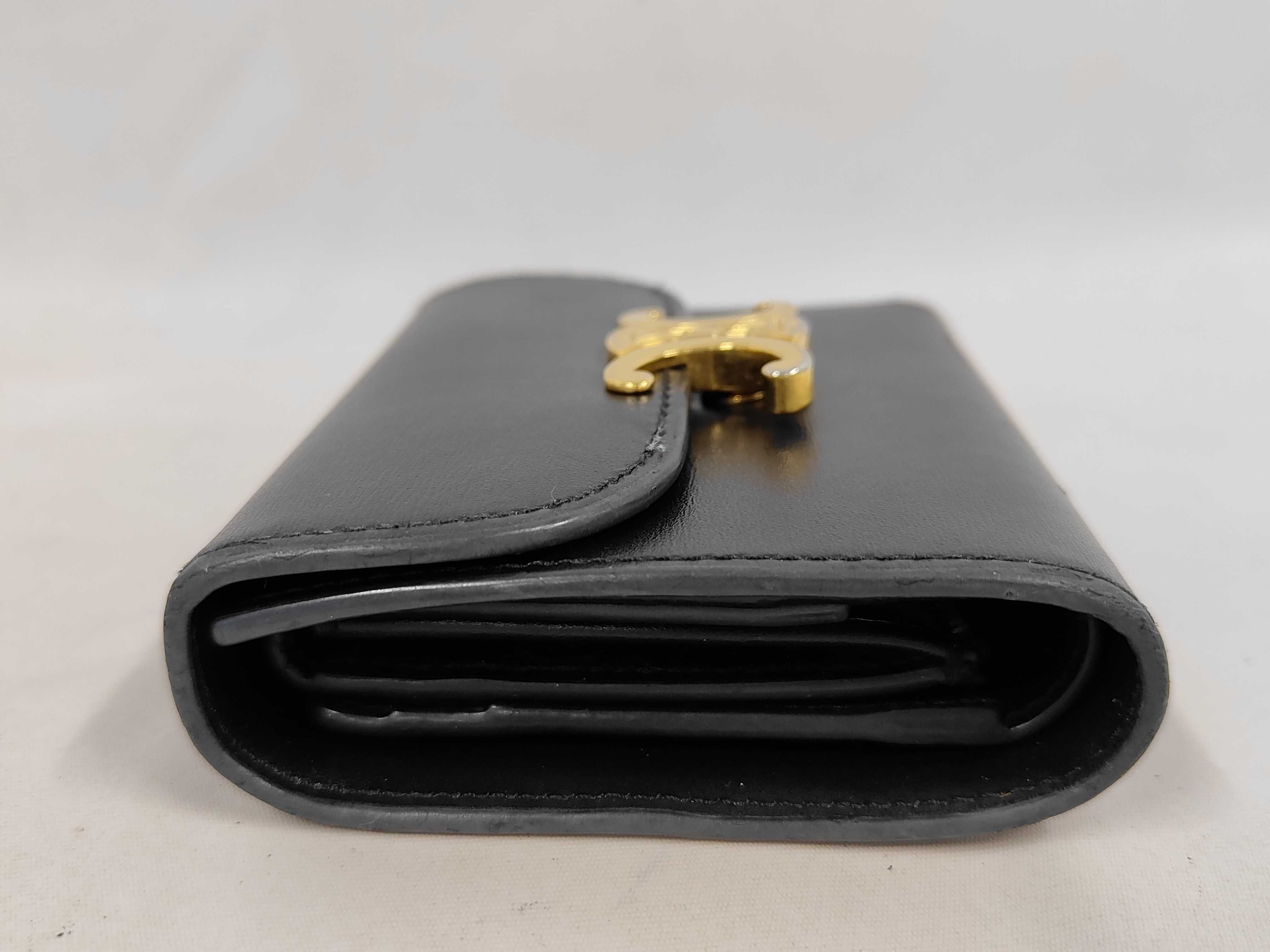 Compact Wallet Triomphe/Black Wallet — view 5
