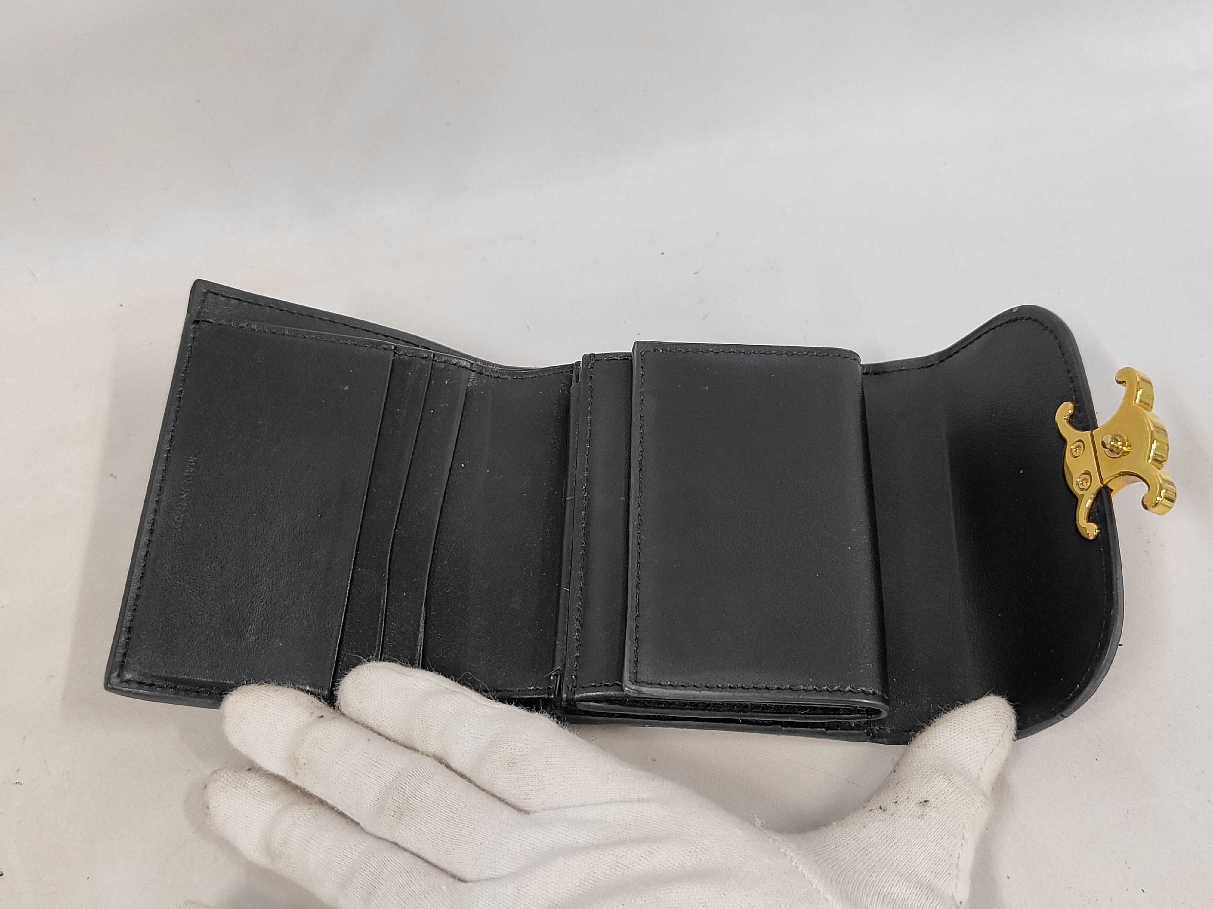 Compact Wallet Triomphe/Black Wallet — view 8