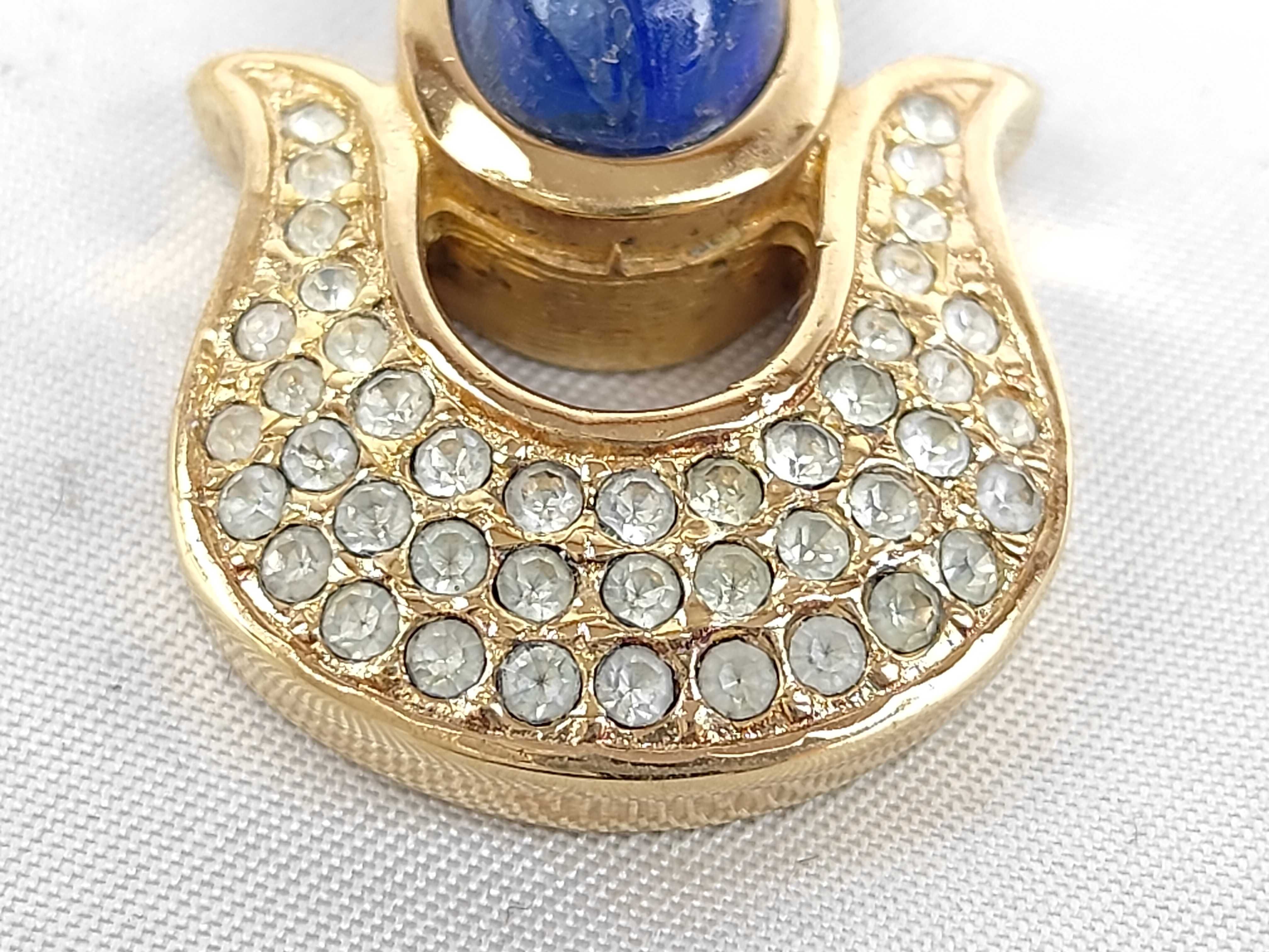 gold necklace with gemstones — view 3