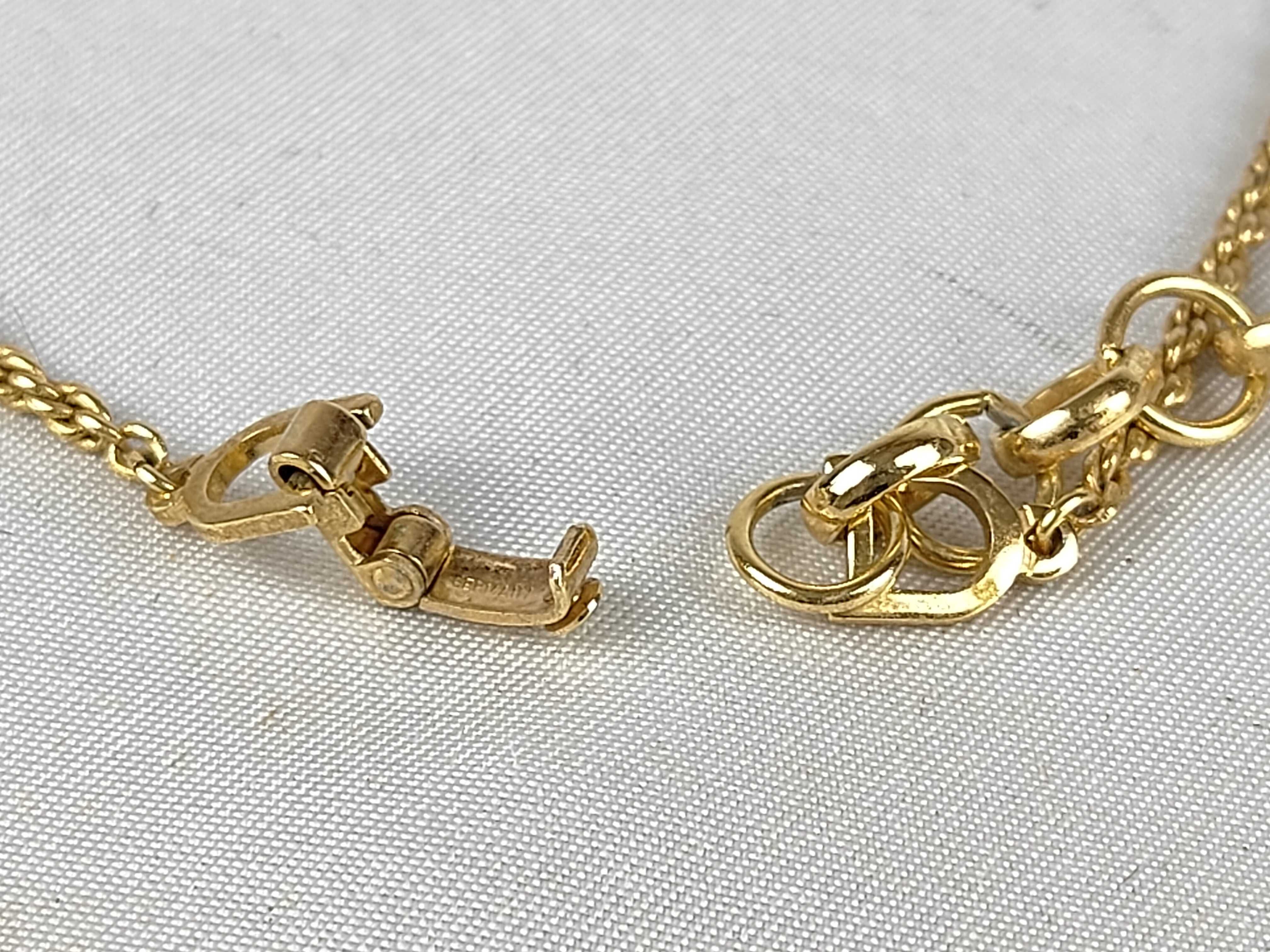 gold necklace with gemstones — view 5