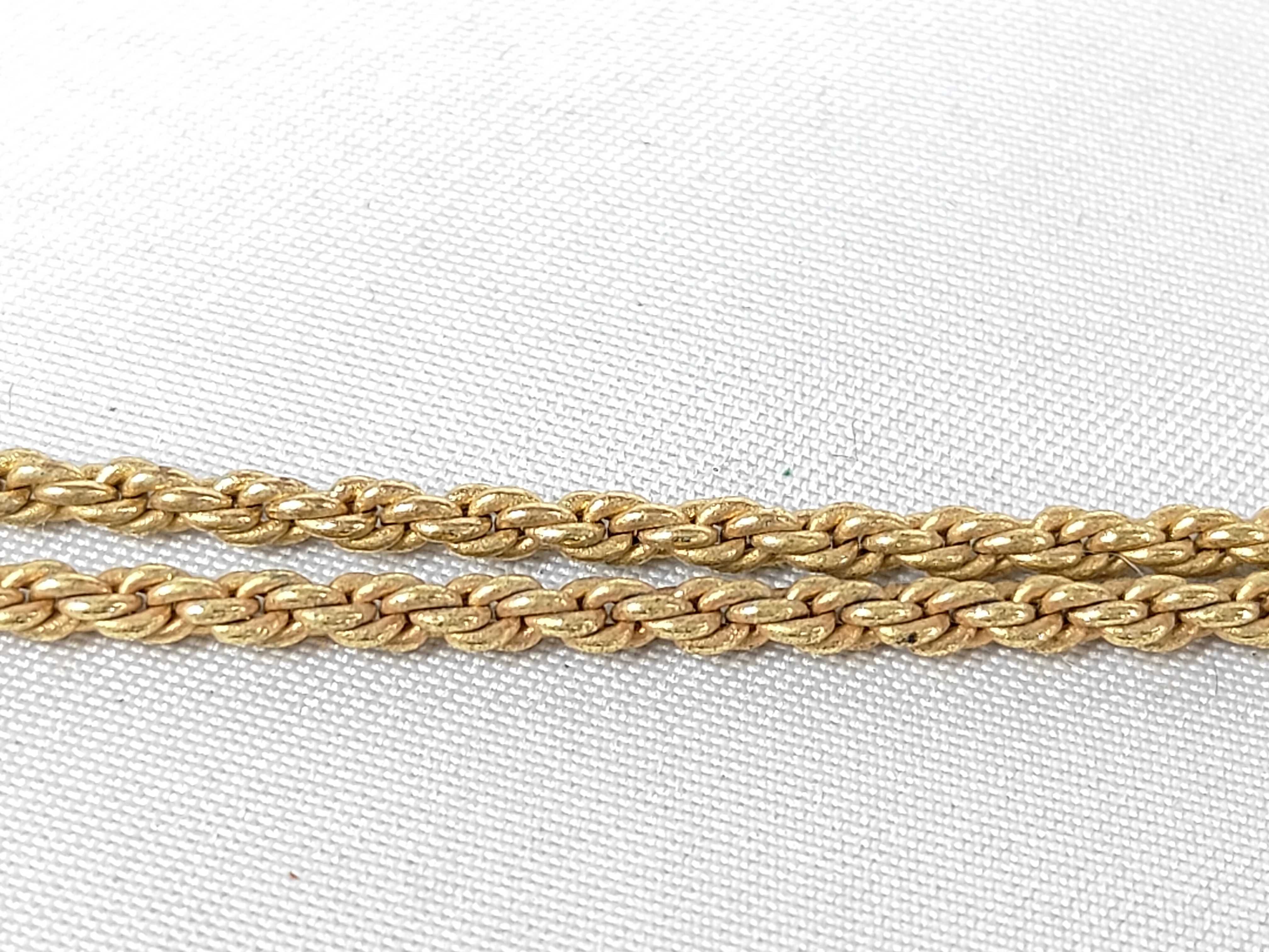 gold necklace with gemstones — view 9