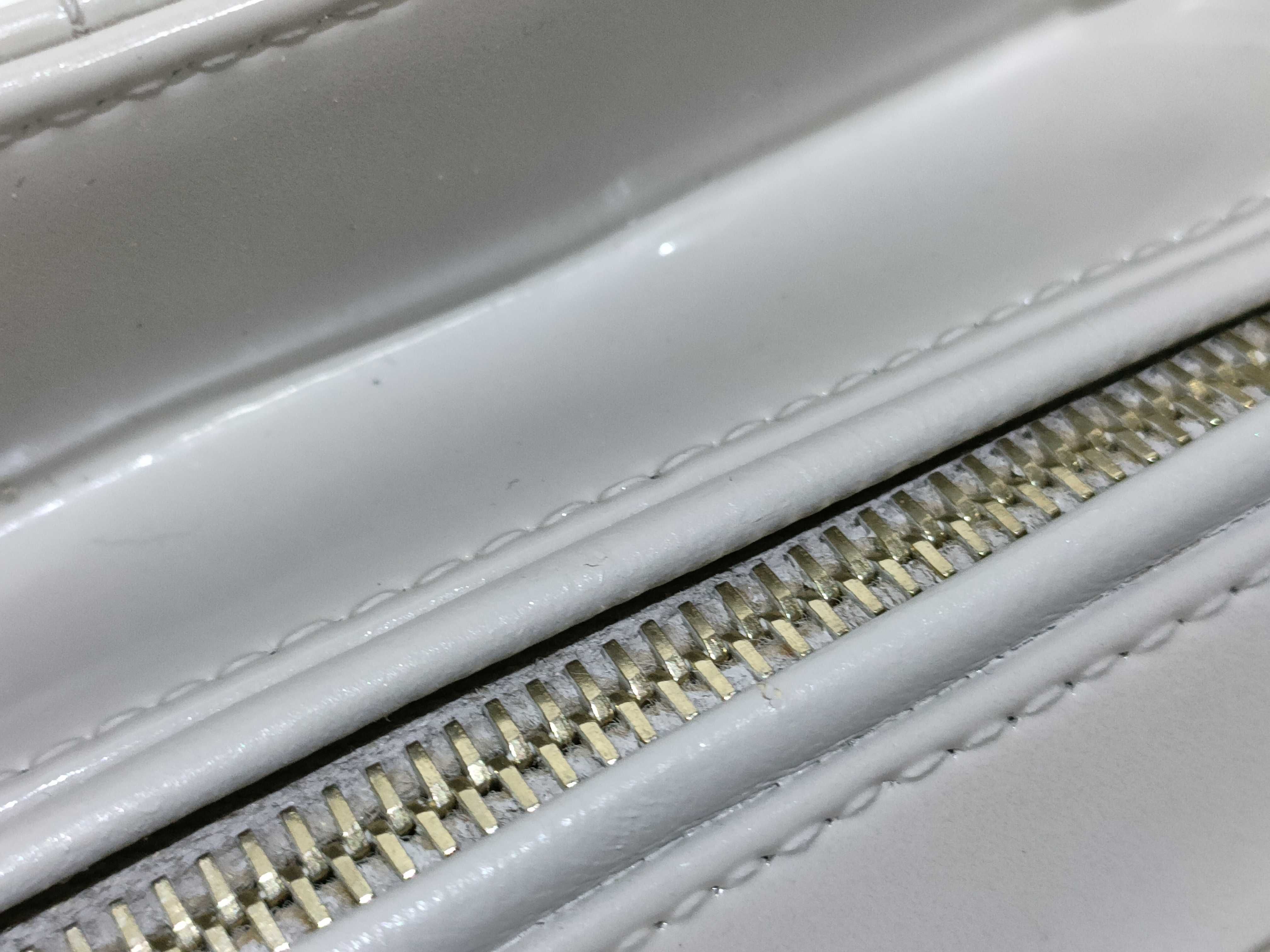 patent gray Lady Dior handbag — view 8