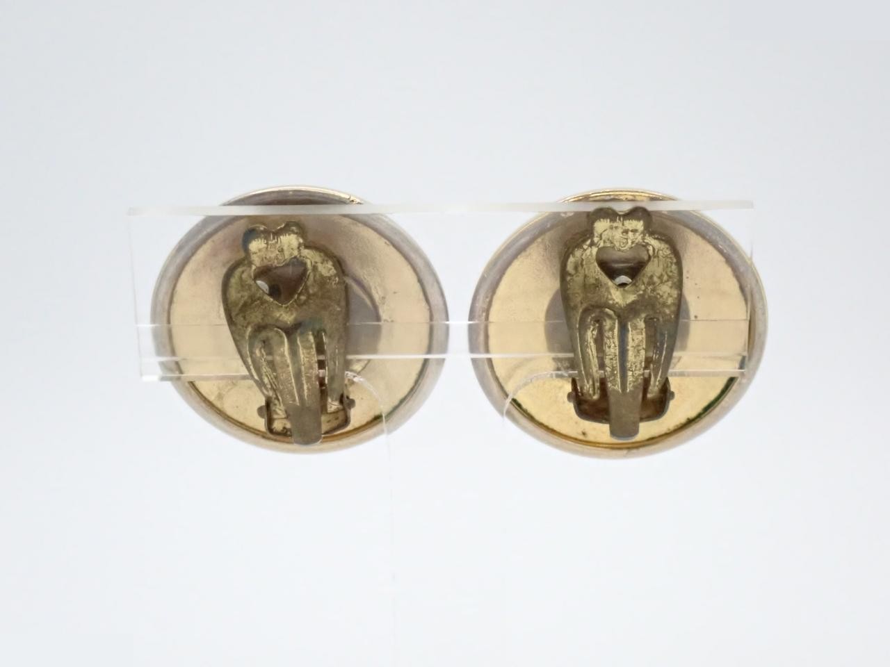 Other lines: Precious metal earrings, horn motif, gold — view 2