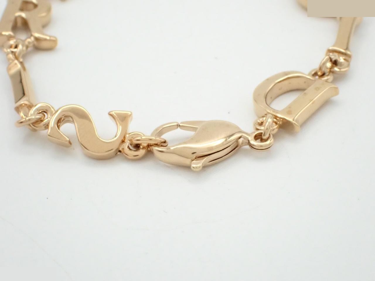 Precious metal bracelet/bangle, logo gold bracelet, wrist circumference approximately 19cm — view 3