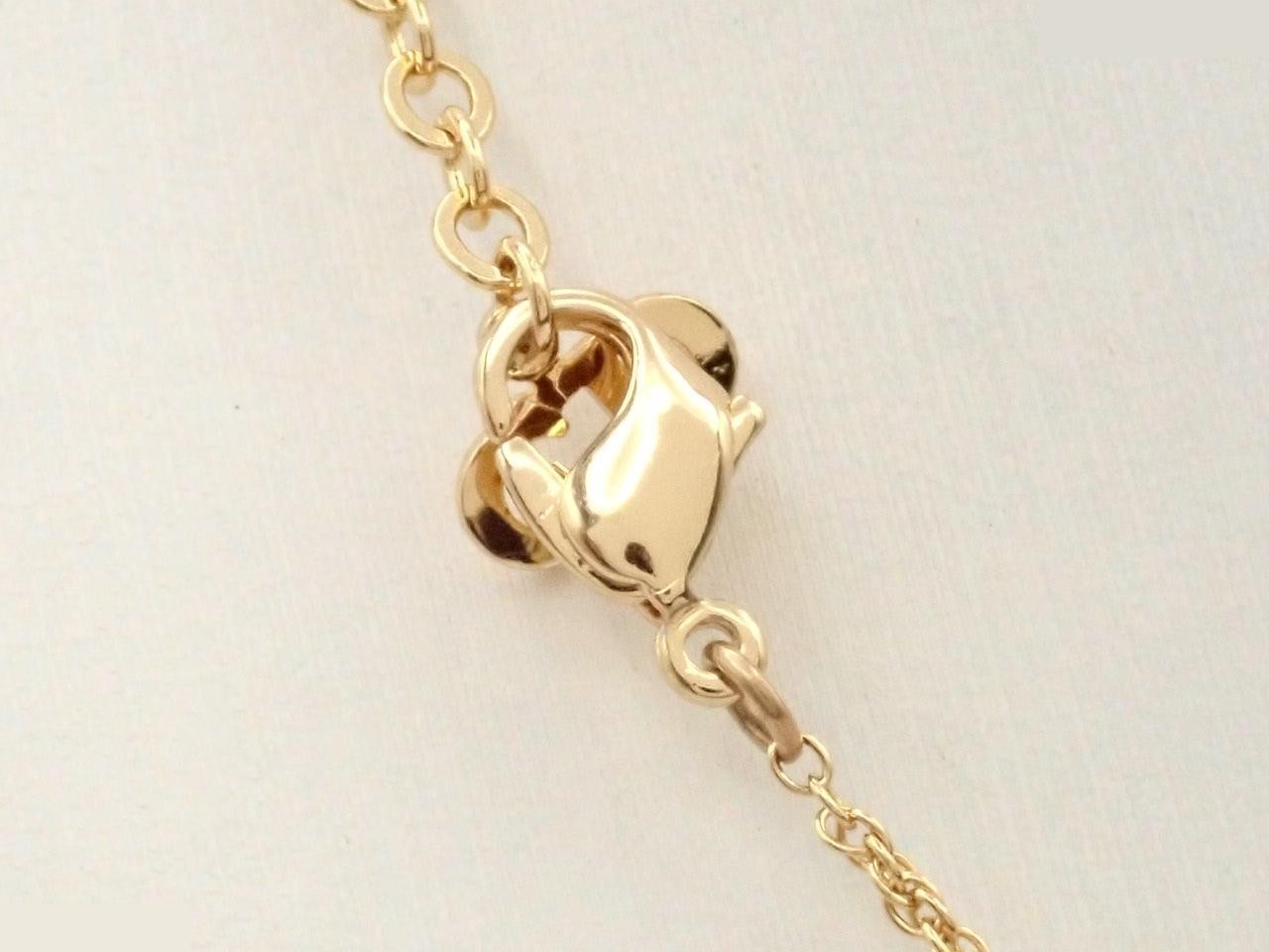 Logo, Precious Metal Necklace/Pendant, Chain approx. 44cm — view 2