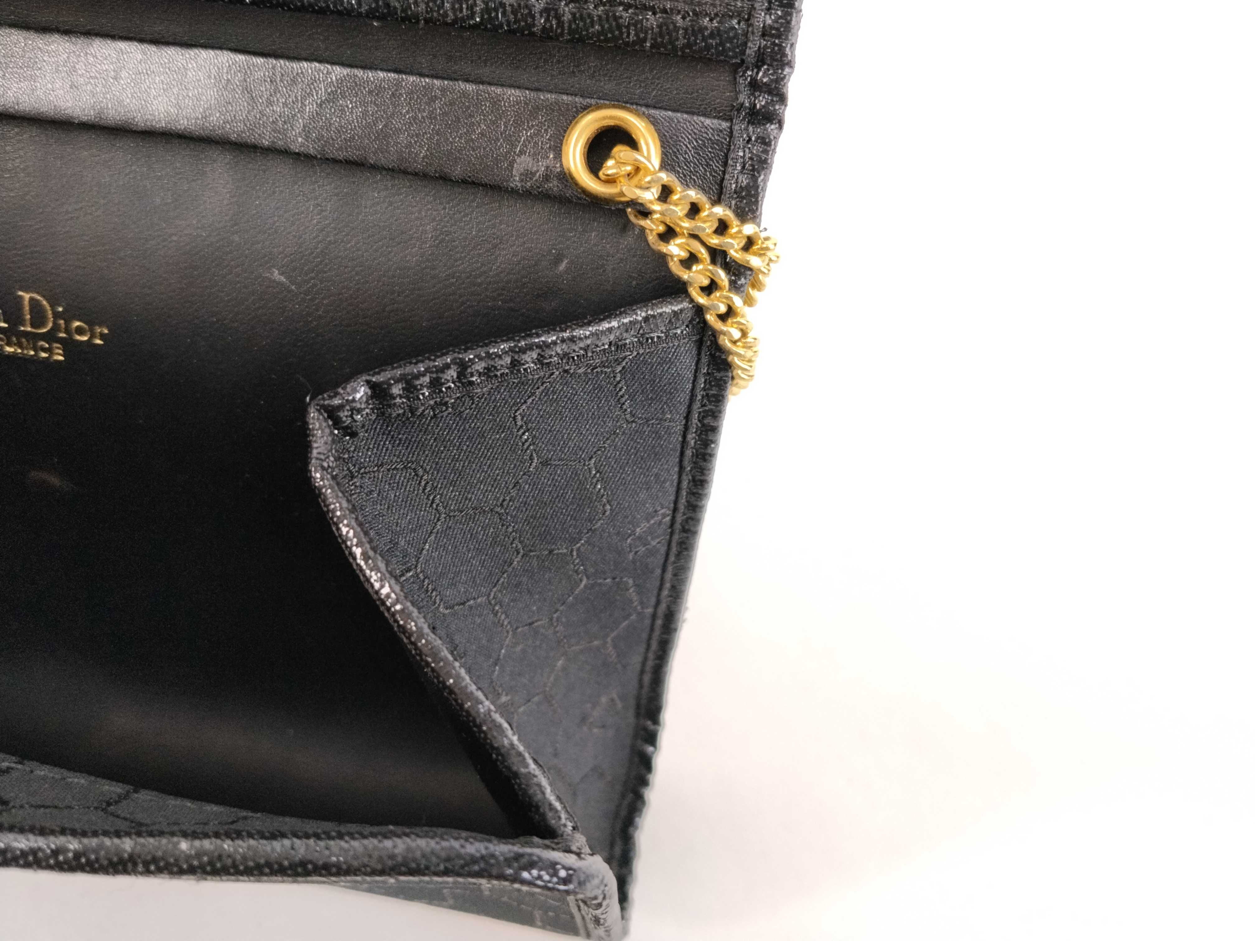 CHRISTIAN Dior Honeycomb Chain Shoulder Bag — view 12