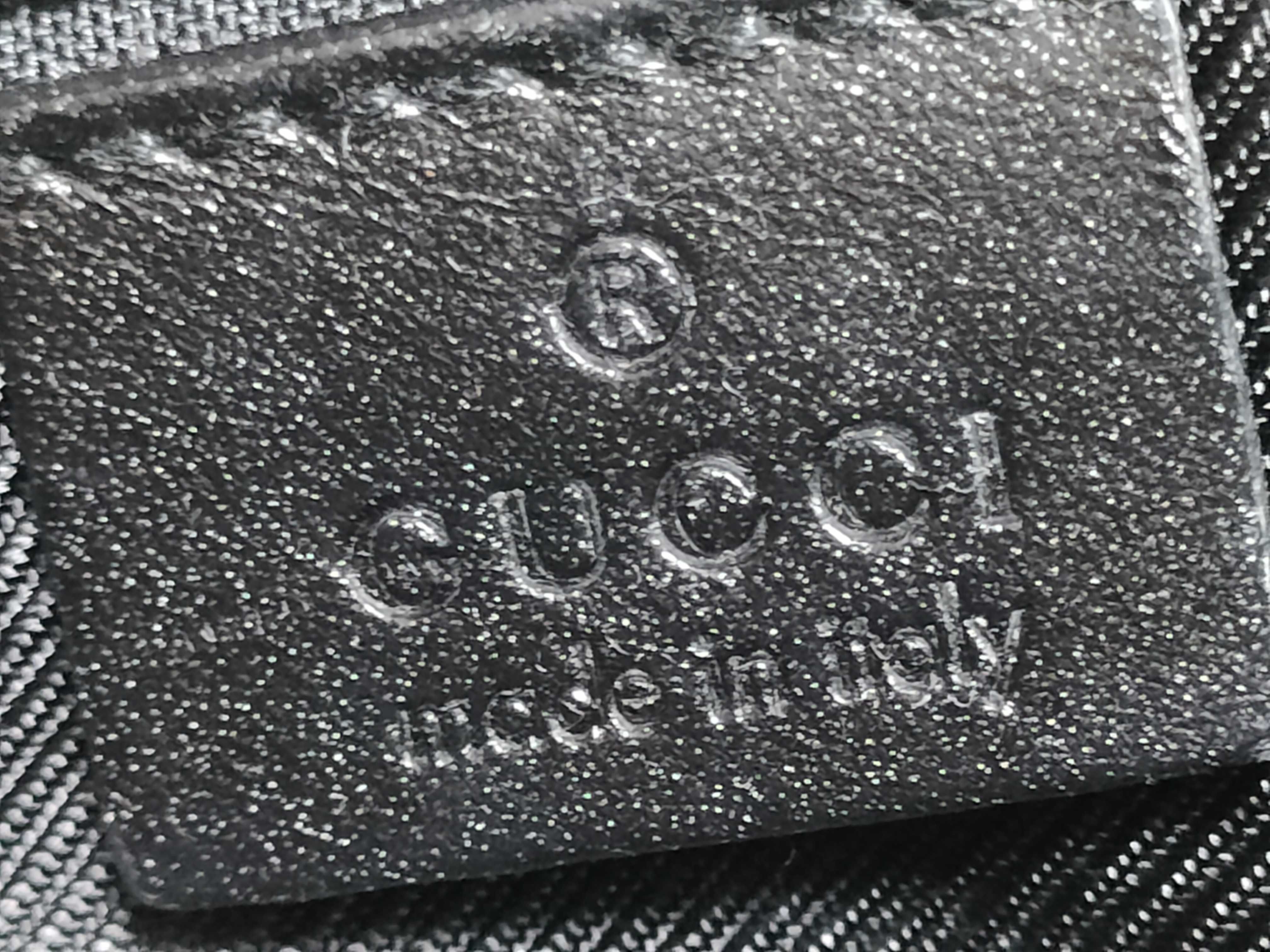 Black GG Canvas Leather Tote Bag — view 10