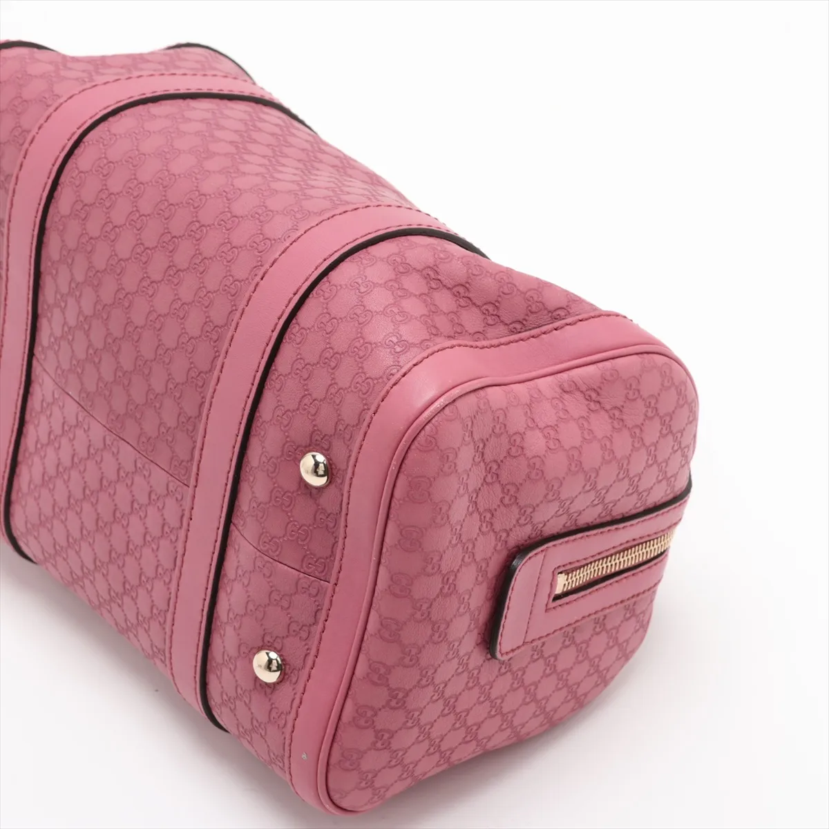 Microguccissima 269876 Leather 2-Way Handbag Pink — view 3