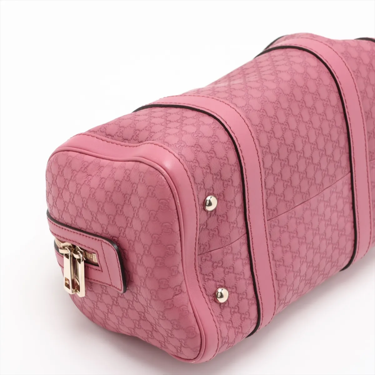 Microguccissima 269876 Leather 2-Way Handbag Pink — view 4