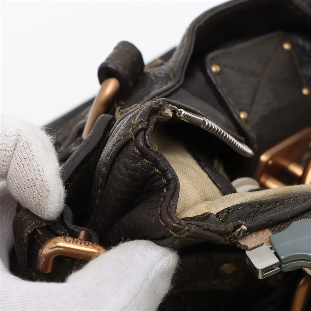 paddington leather handbag black — view 14