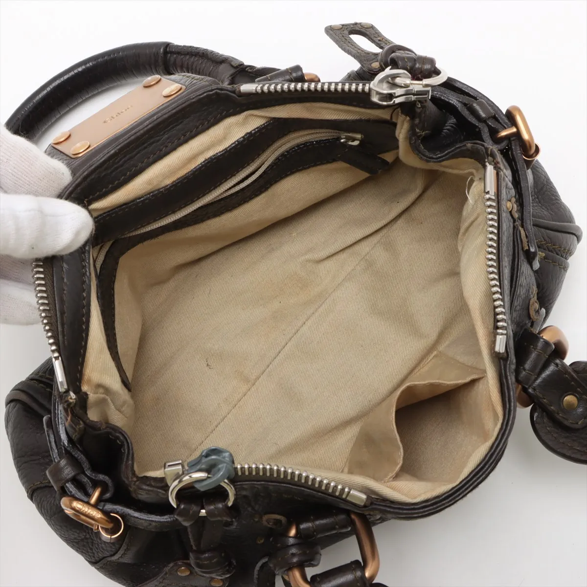 paddington leather handbag black — view 7