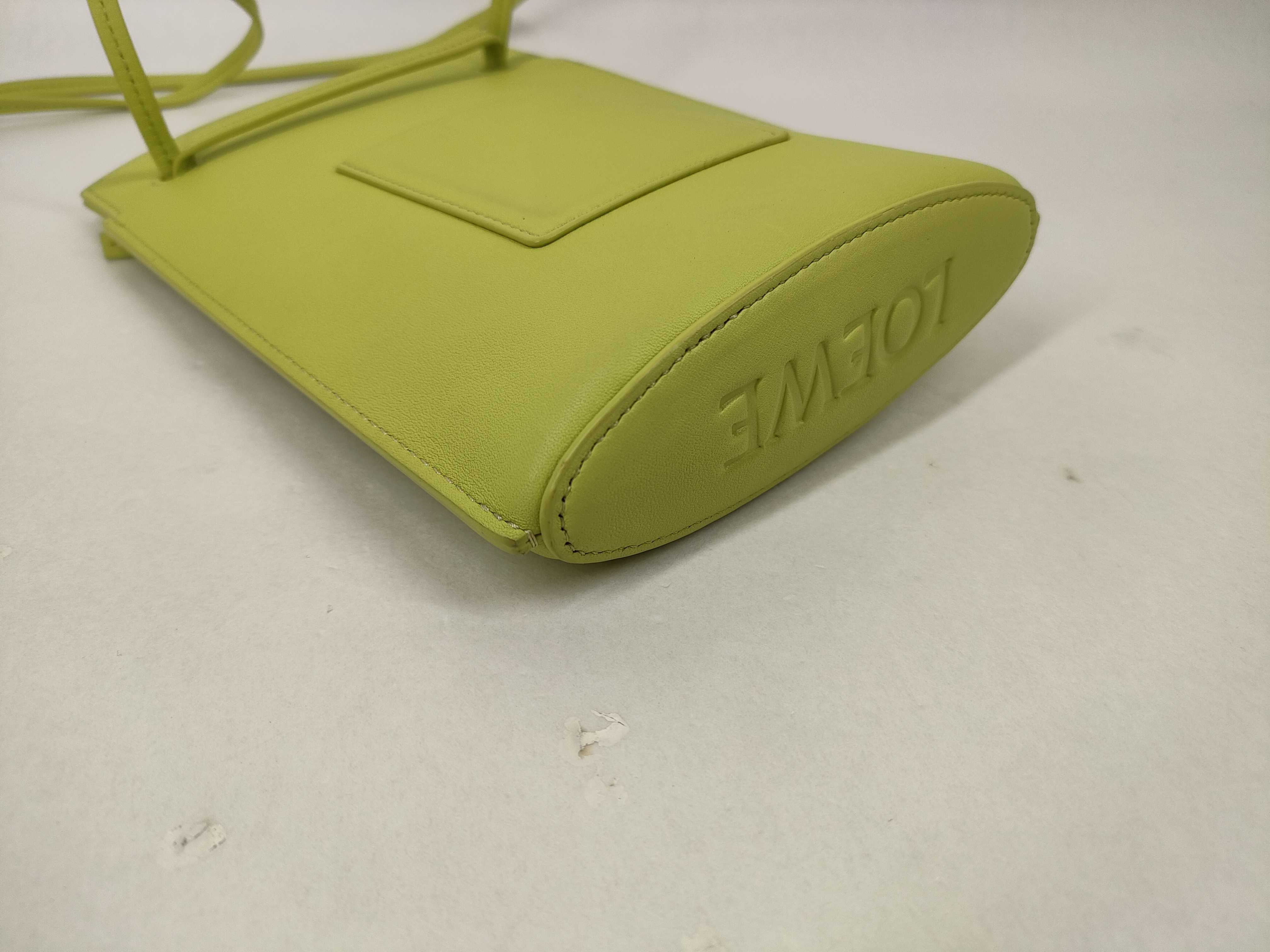 Dice Pocket Lime Green Gold Hardware Shoulder Bag — view 4