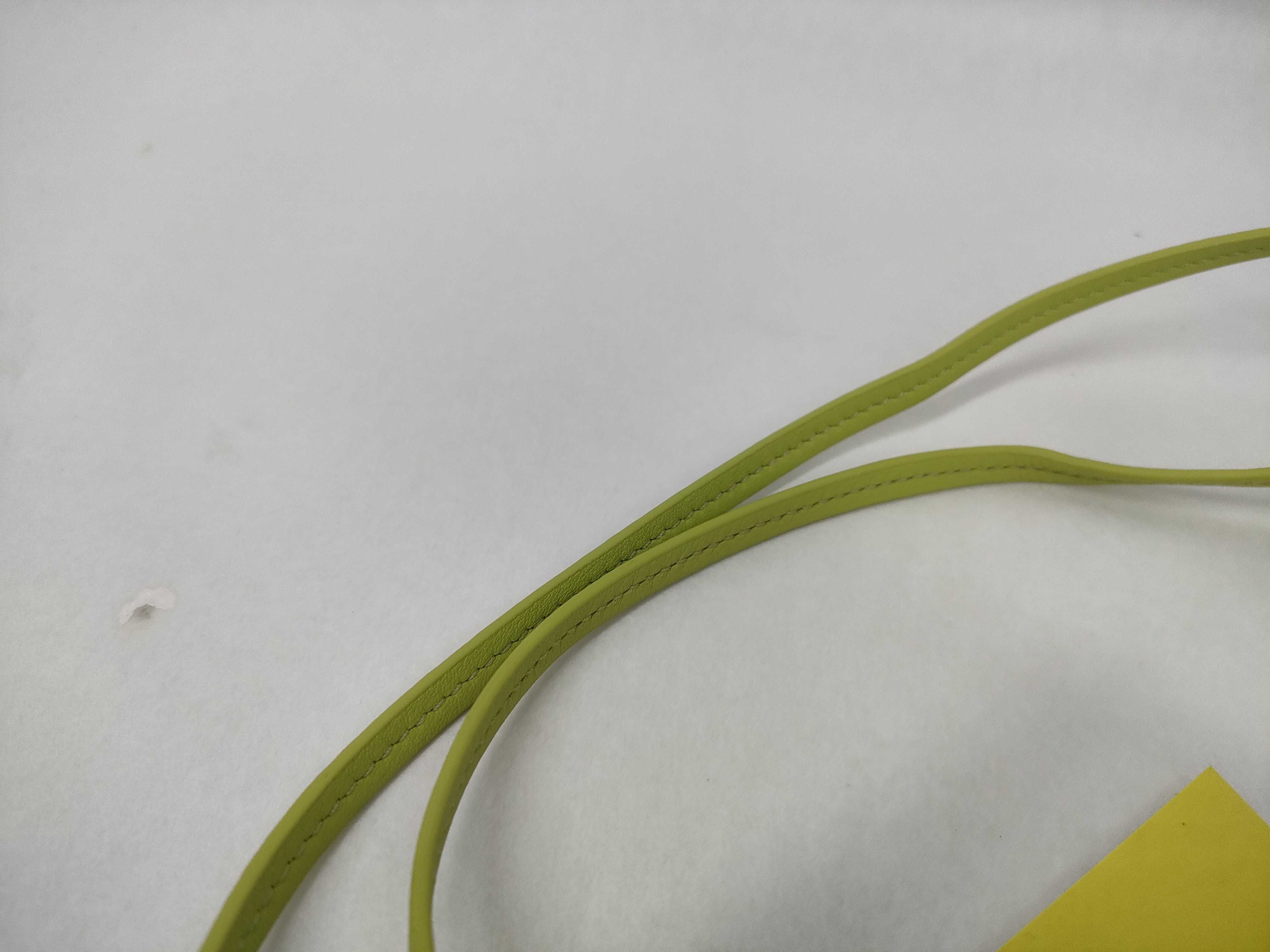 Dice Pocket Lime Green Gold Hardware Shoulder Bag — view 6