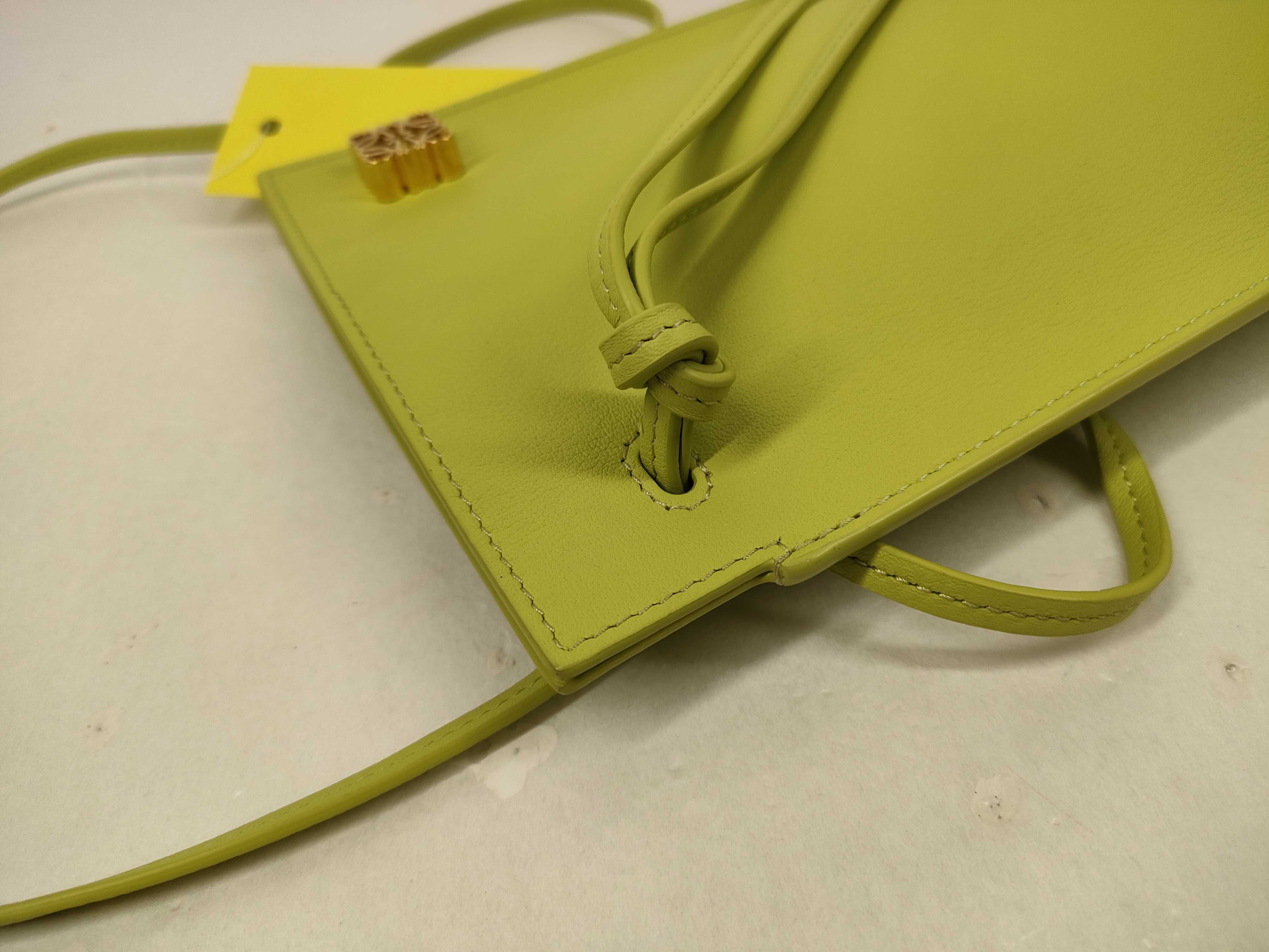 Dice Pocket Lime Green Gold Hardware Shoulder Bag — view 9