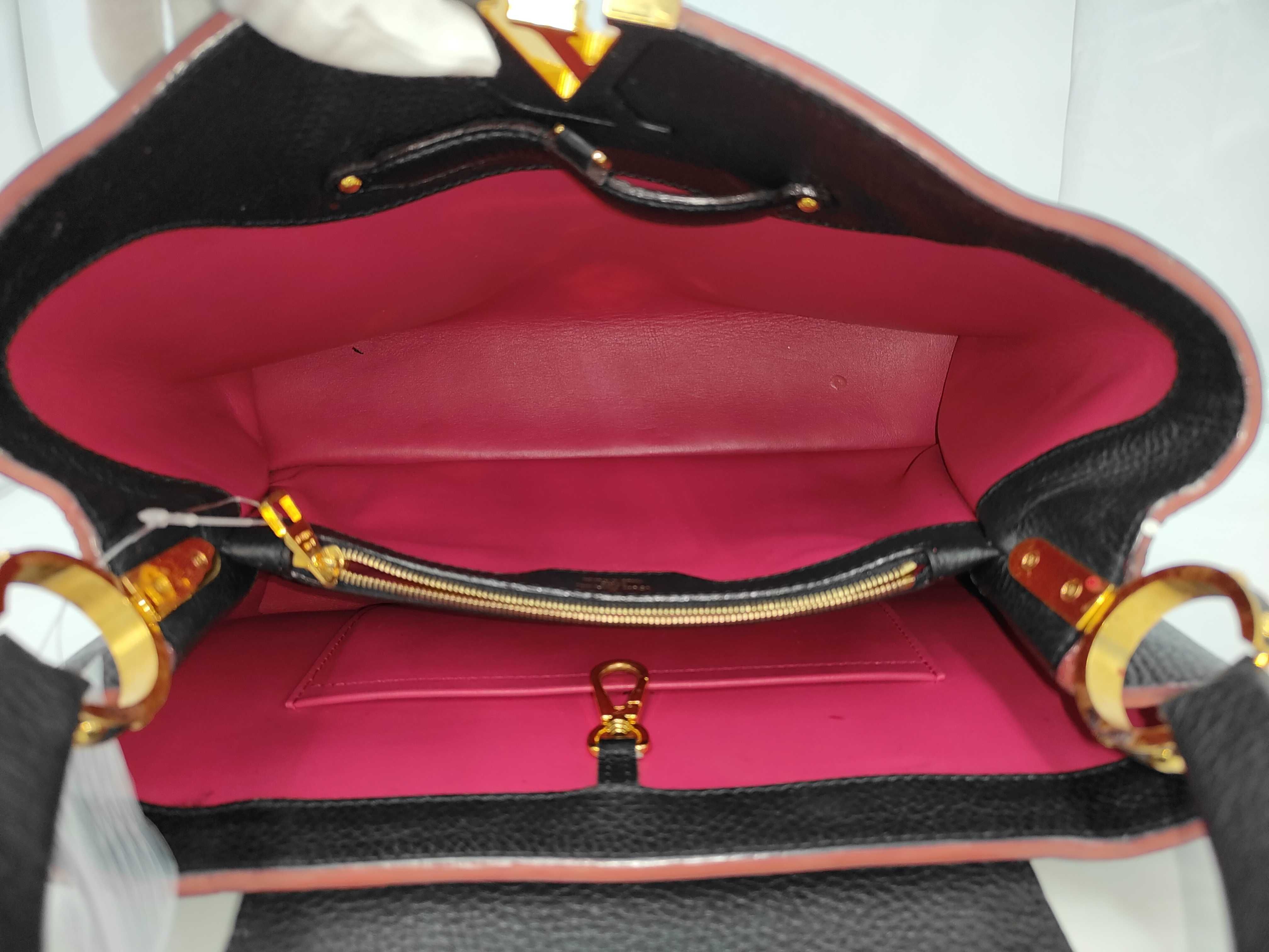 Capucines Black Gold AH4134 Handbag — view 9