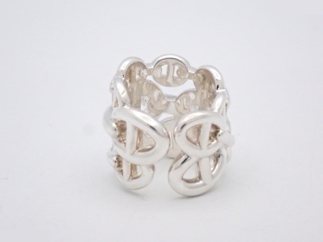 Chaine d'Ancre Enchainée GM Ring, 925 Sterling Silver, 14.2g — view 2