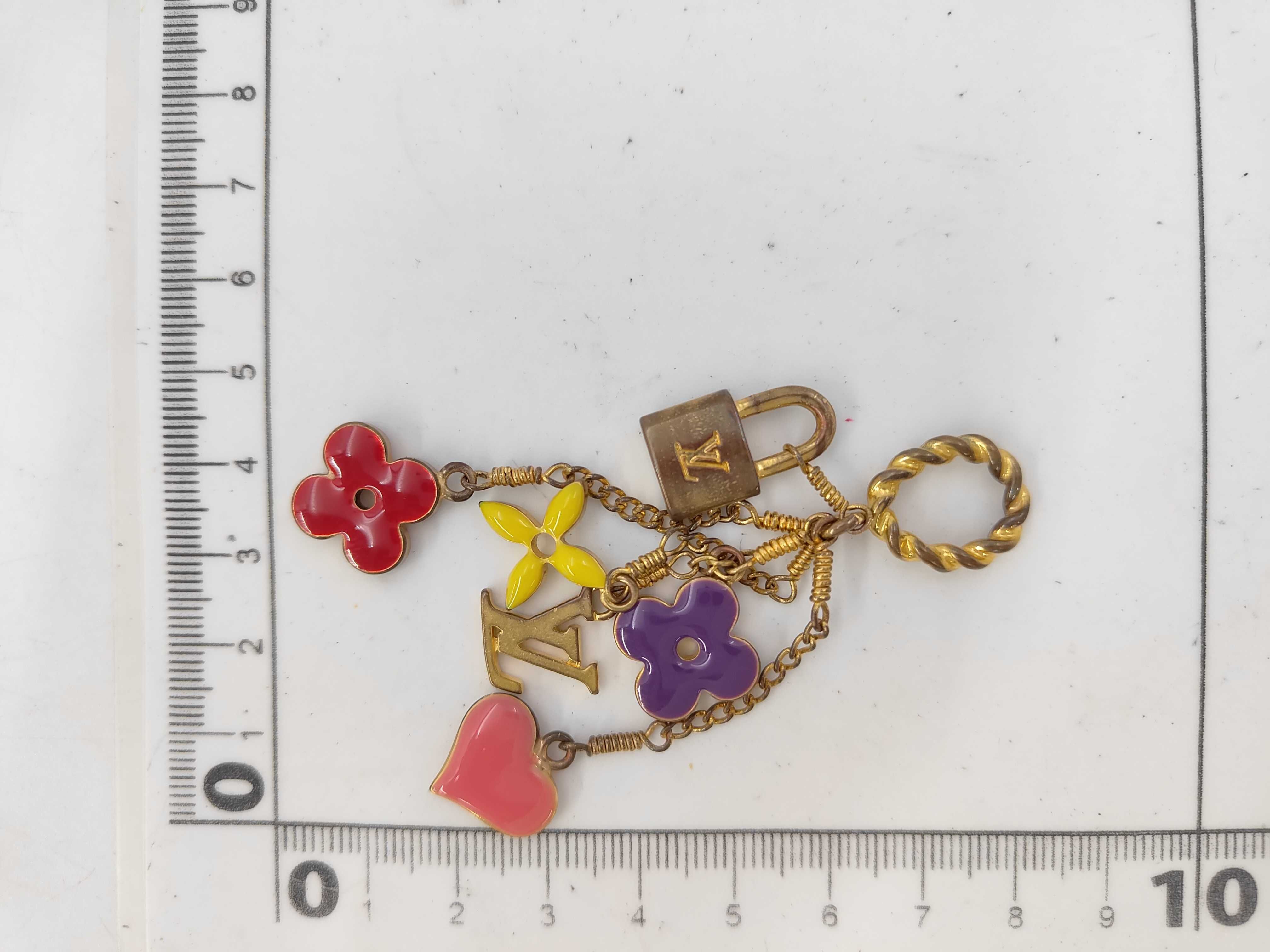Sweet Monogram Bag Charm M65391 Gold Multicolor Charm — view 6