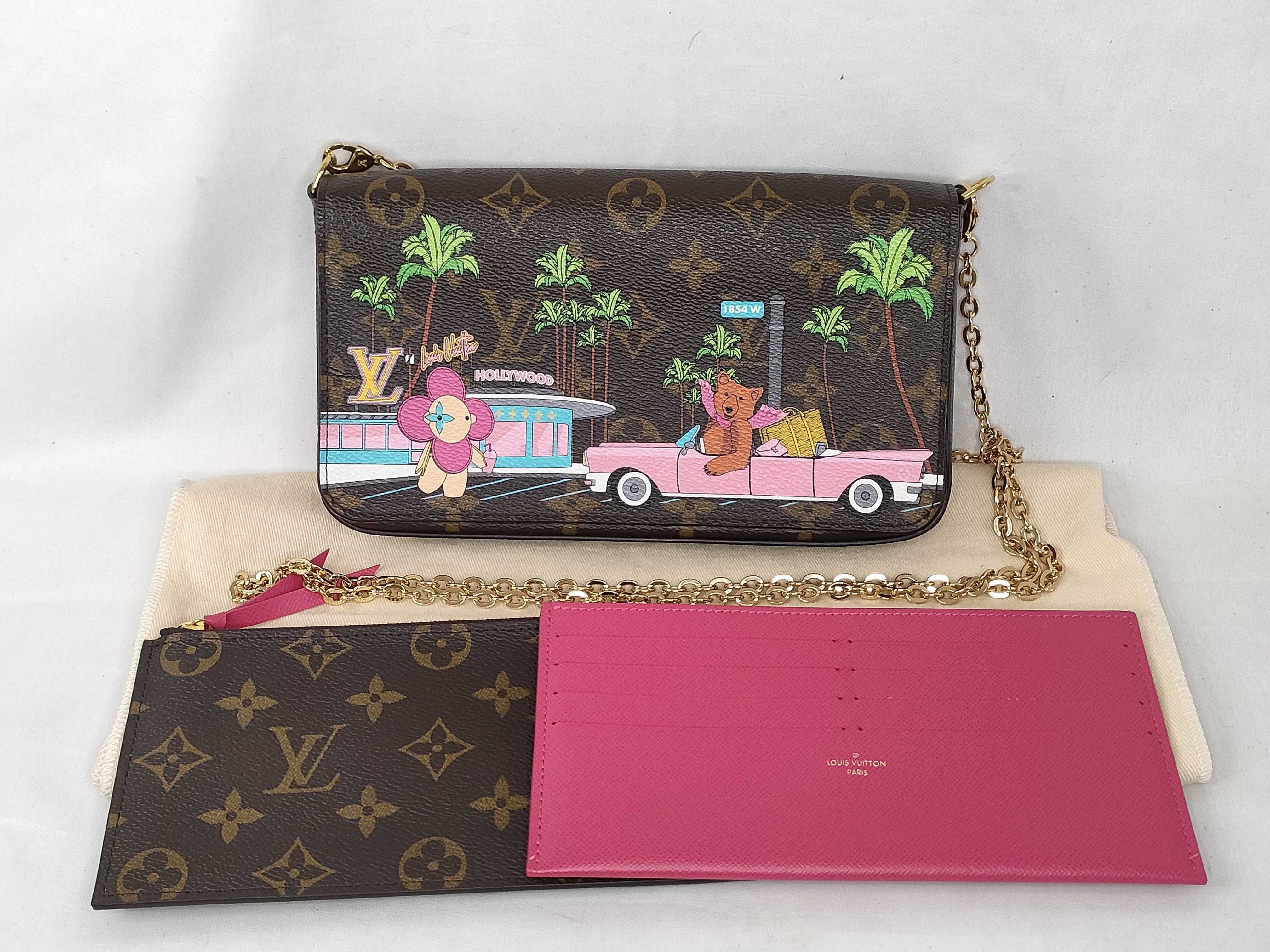 Monogram Louis Vuitton M80859 Monogram Pochette Felicie Shoulder Bag