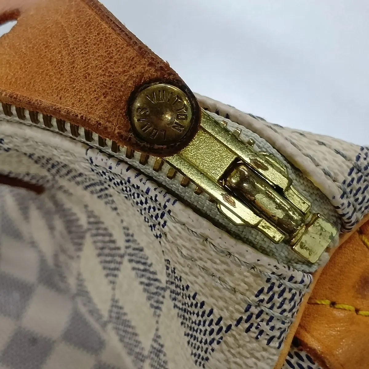 Damier Azur Speedy 30 N41533 SP2057 White — view 10