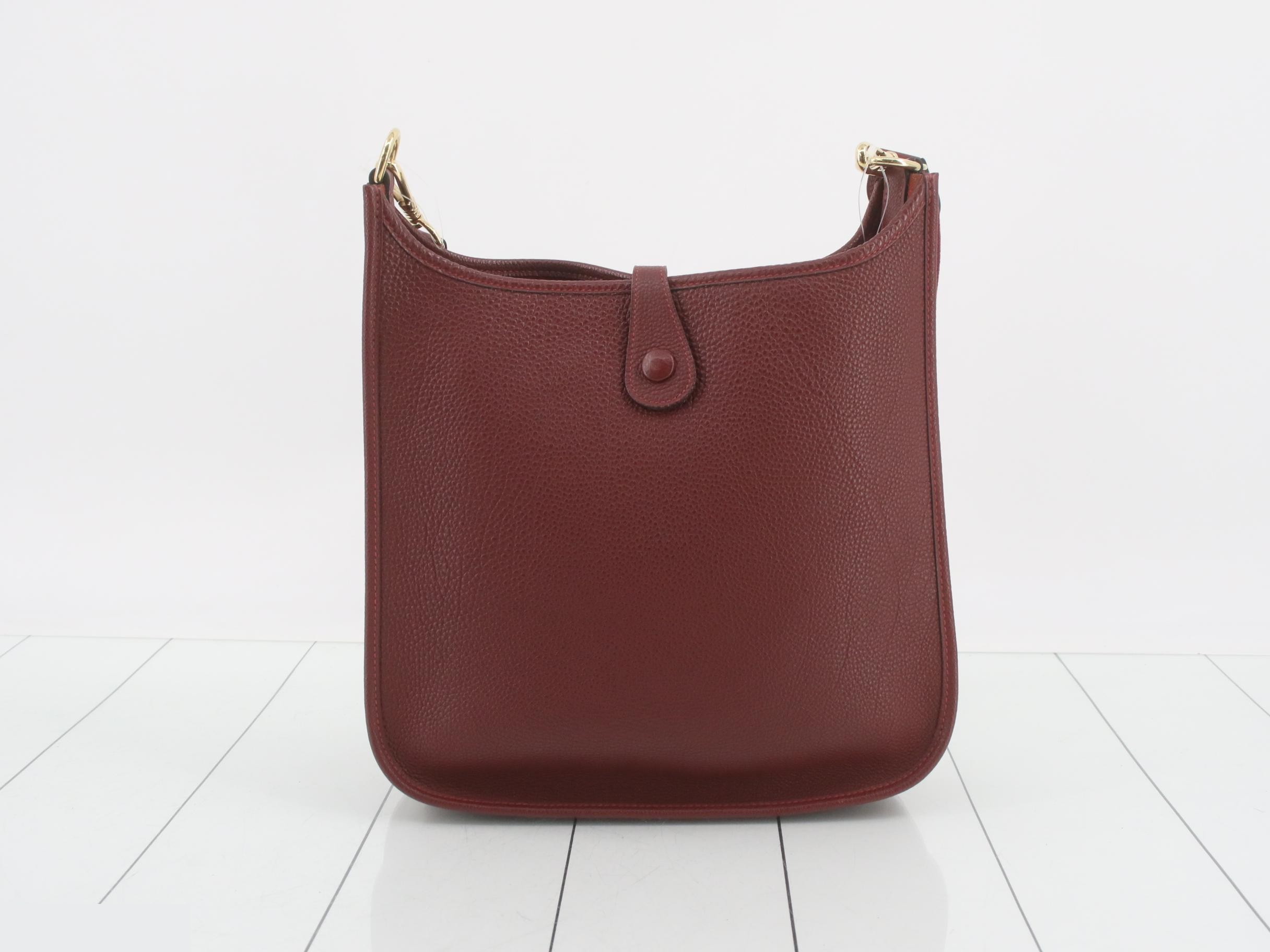 Evelyn 1PM Shoulder Bag, Leather, E Stamp — view 2
