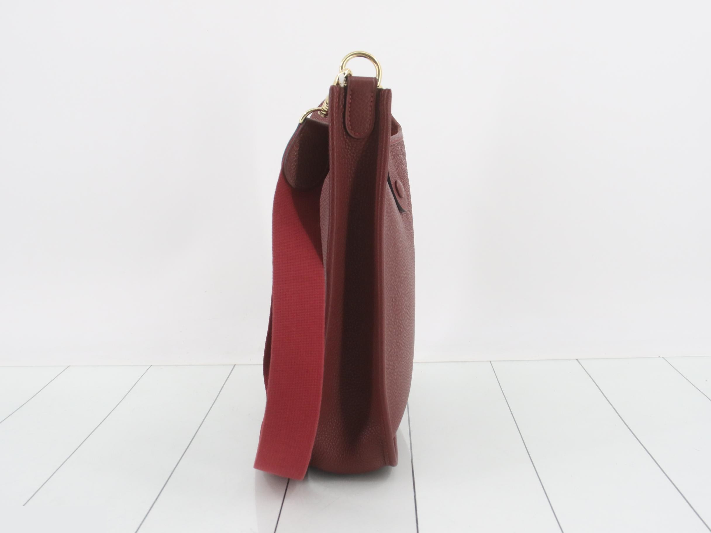 Evelyn 1PM Shoulder Bag, Leather, E Stamp — view 3