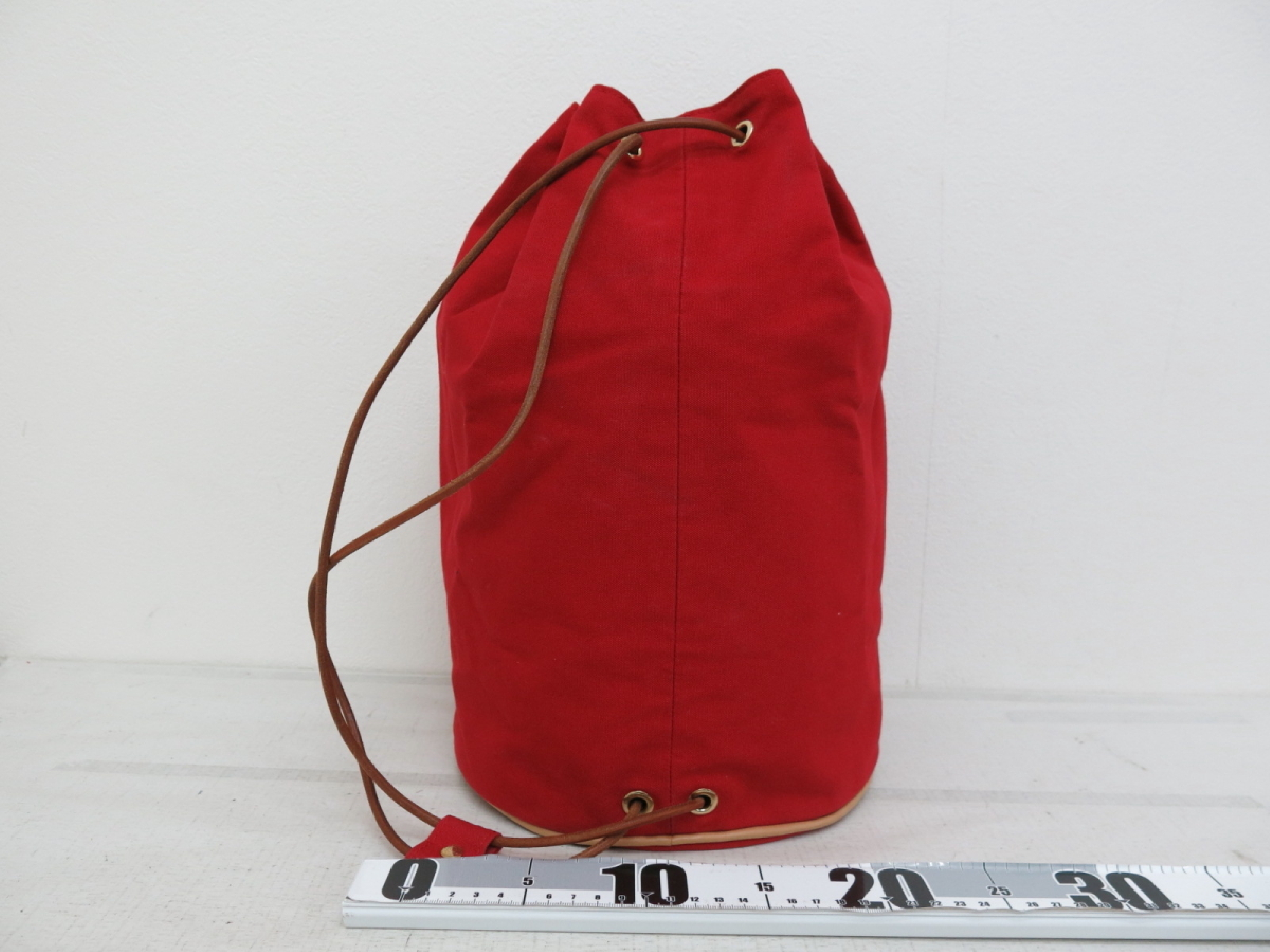 Canvas Calf Polochon Mimil Red Shoulder Bag — view 2