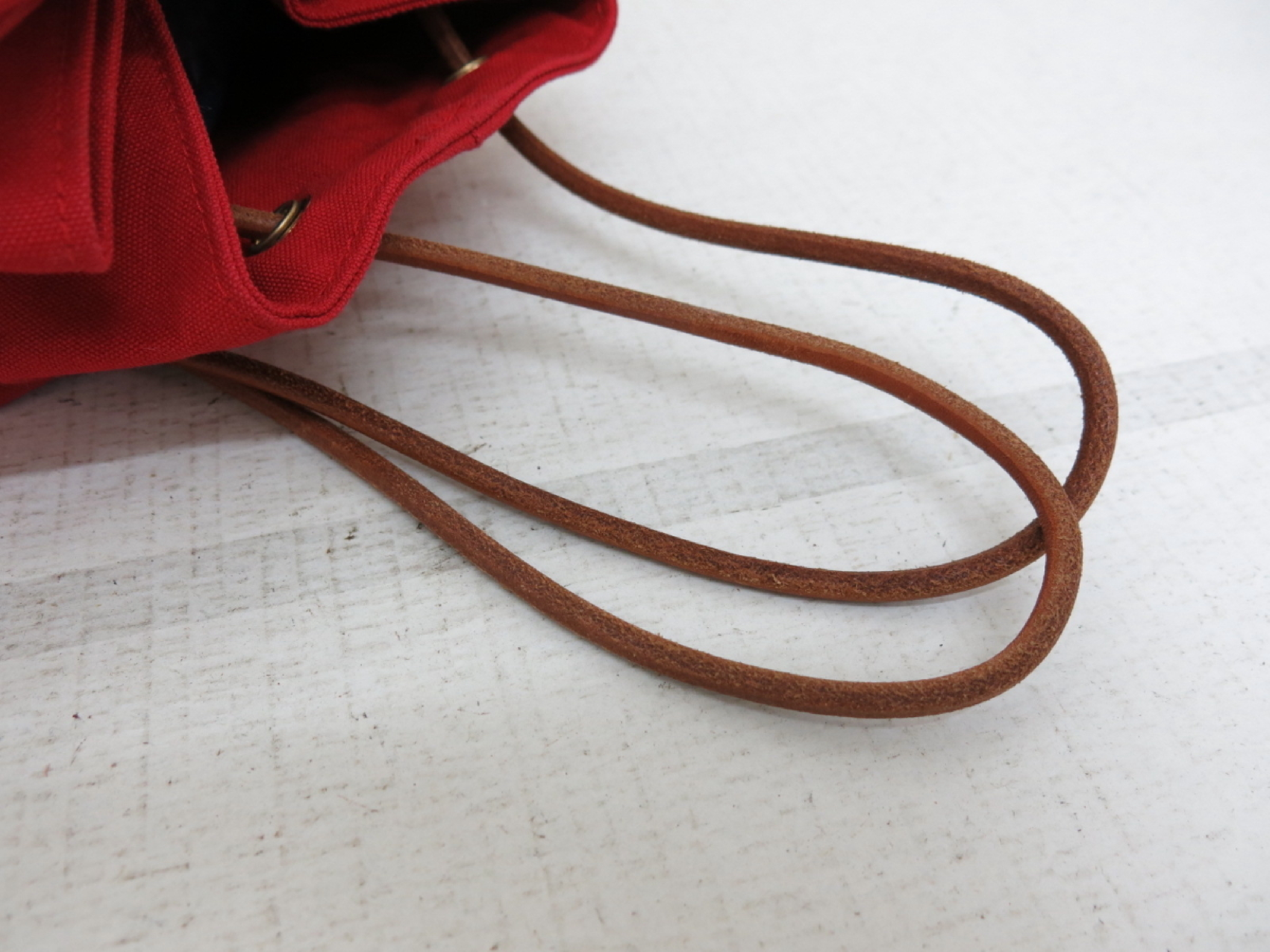 Canvas Calf Polochon Mimil Red Shoulder Bag — view 3