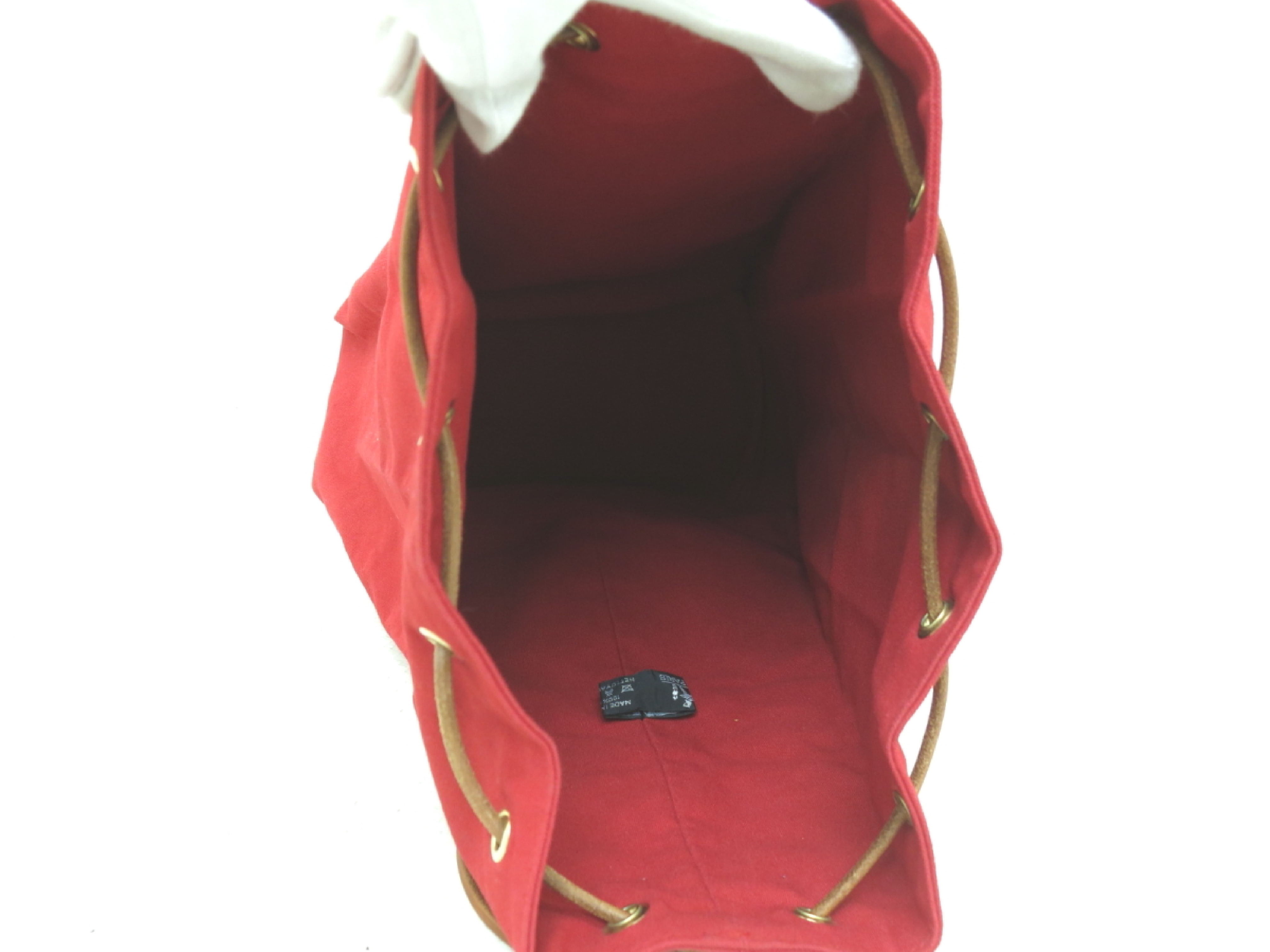 Canvas Calf Polochon Mimil Red Shoulder Bag — view 7