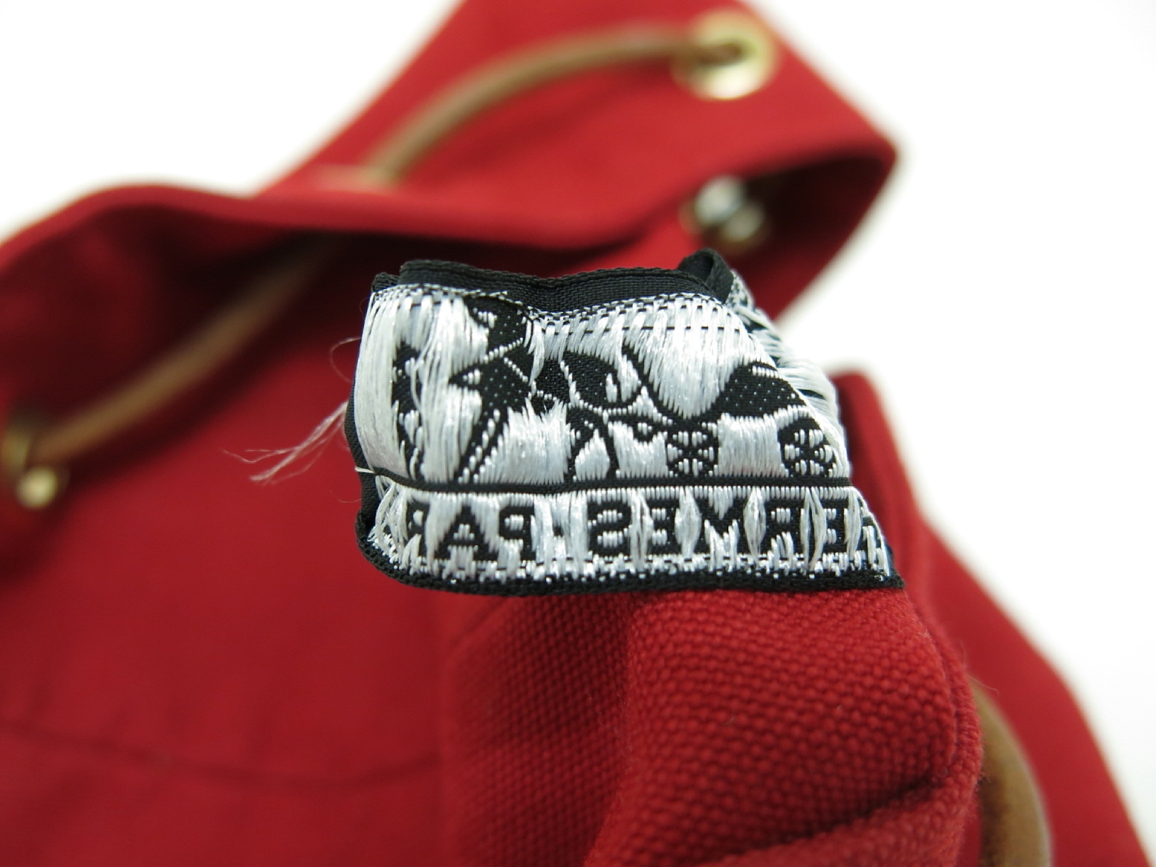 Canvas Calf Polochon Mimil Red Shoulder Bag — view 9