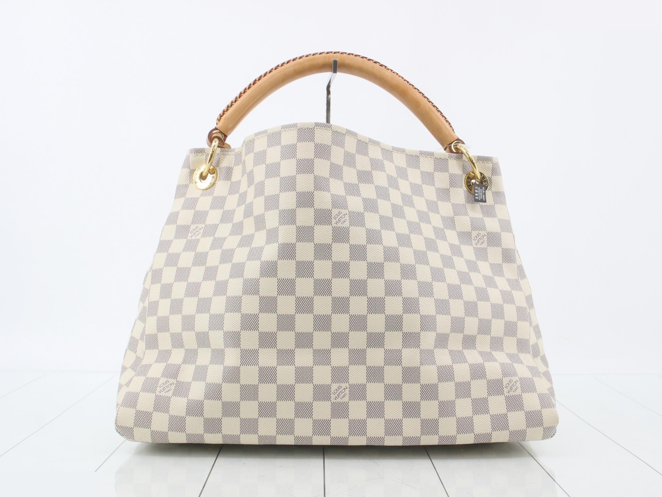 Damier Azur Artsy MM Shoulder Bag — view 2