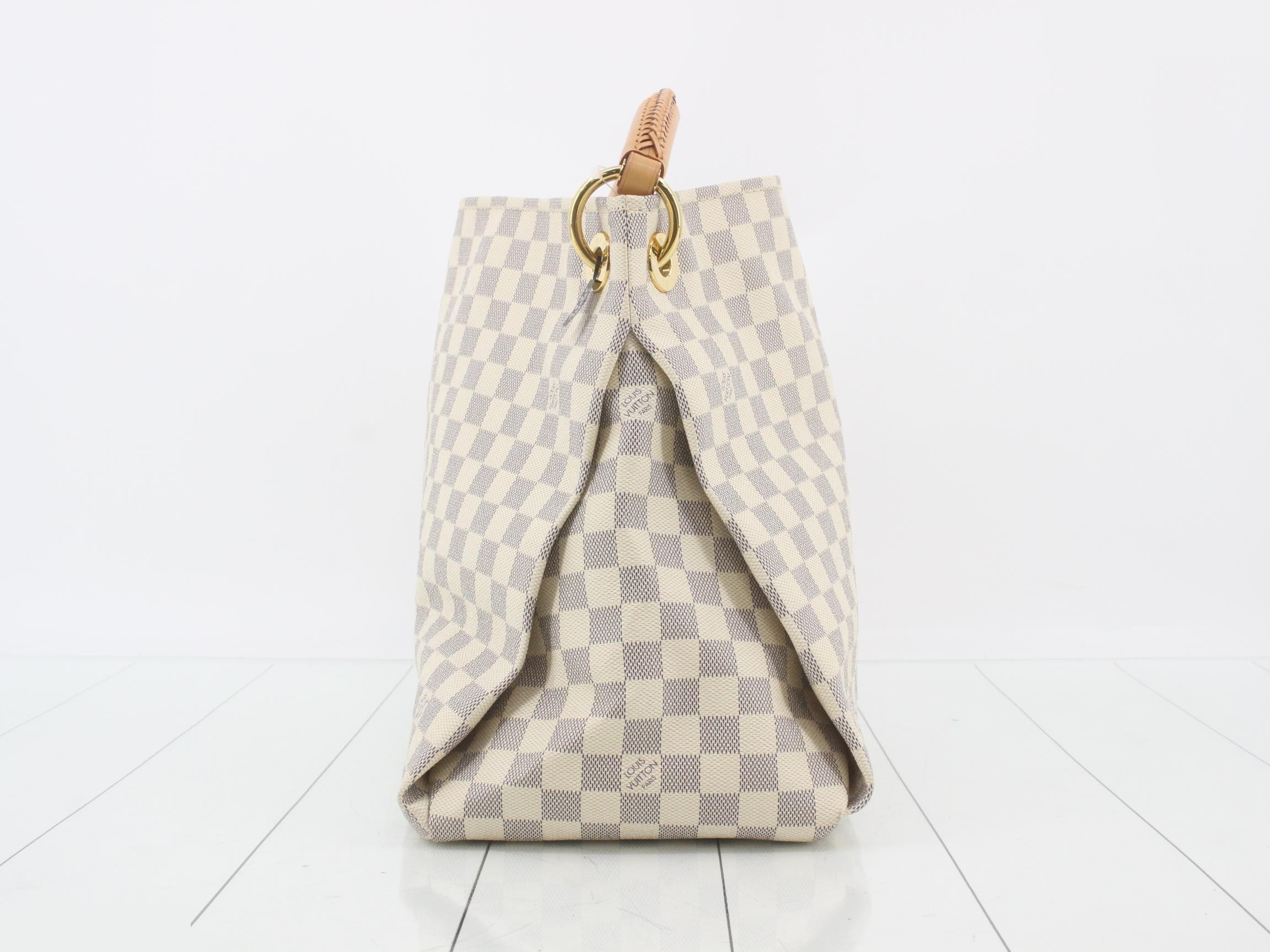 Damier Azur Artsy MM Shoulder Bag — view 4