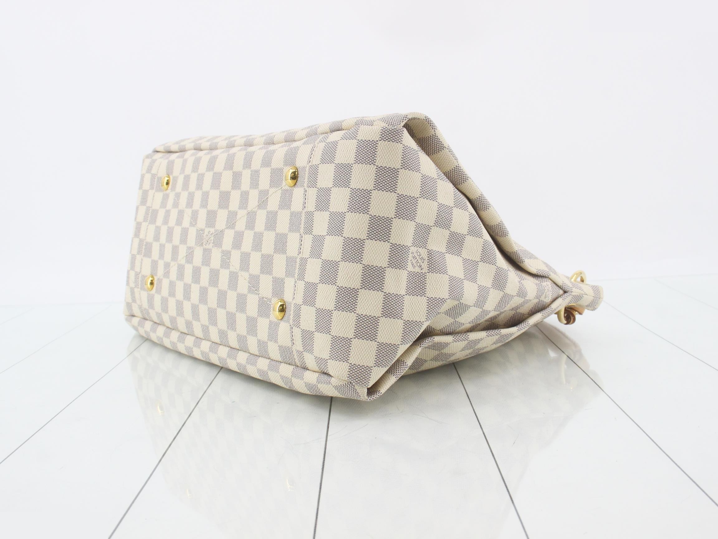 Damier Azur Artsy MM Shoulder Bag — view 6