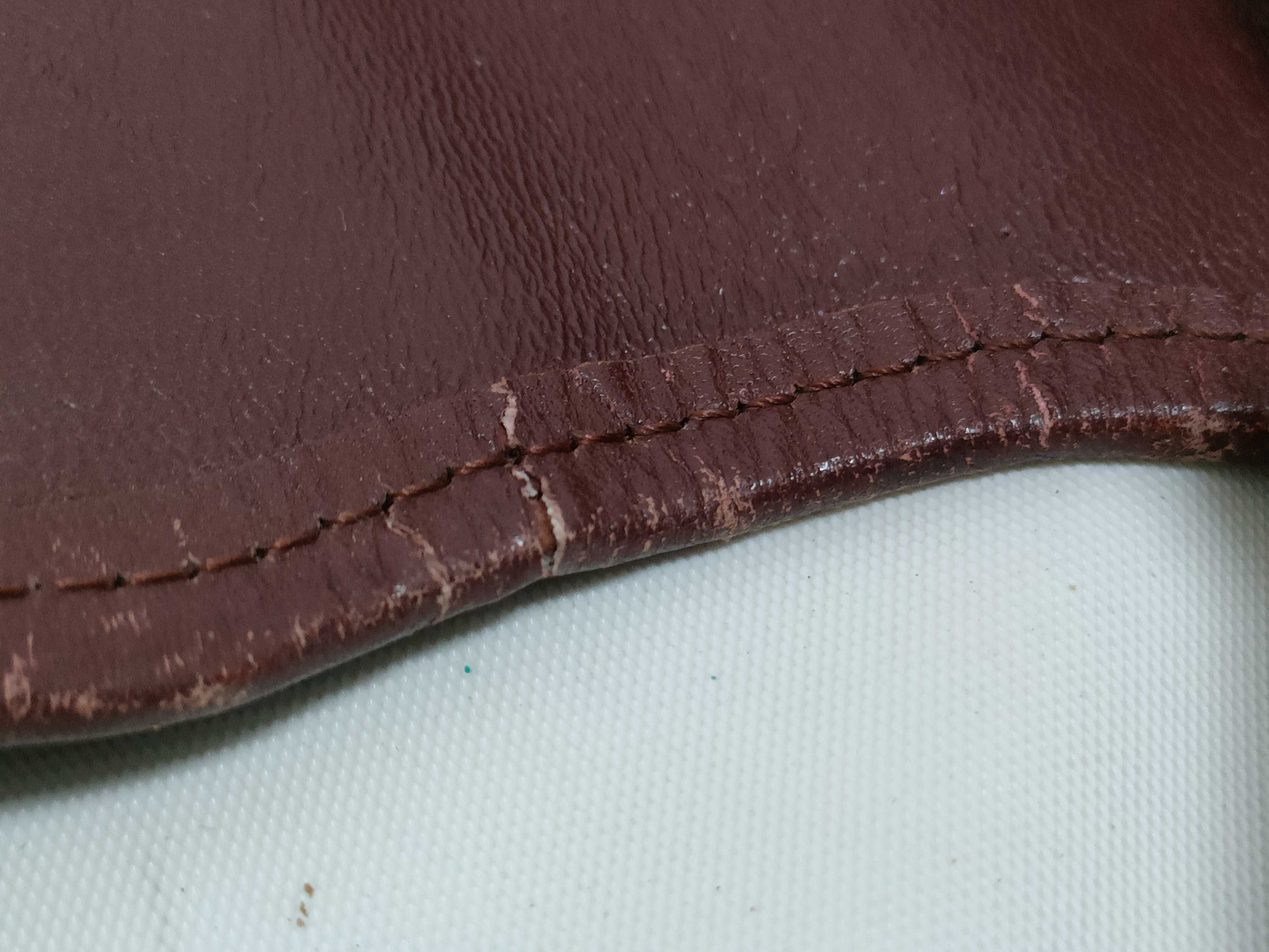 Must Line Leather Crossbody Shoulder Bag for Women, Bordeaux Color — view 12
