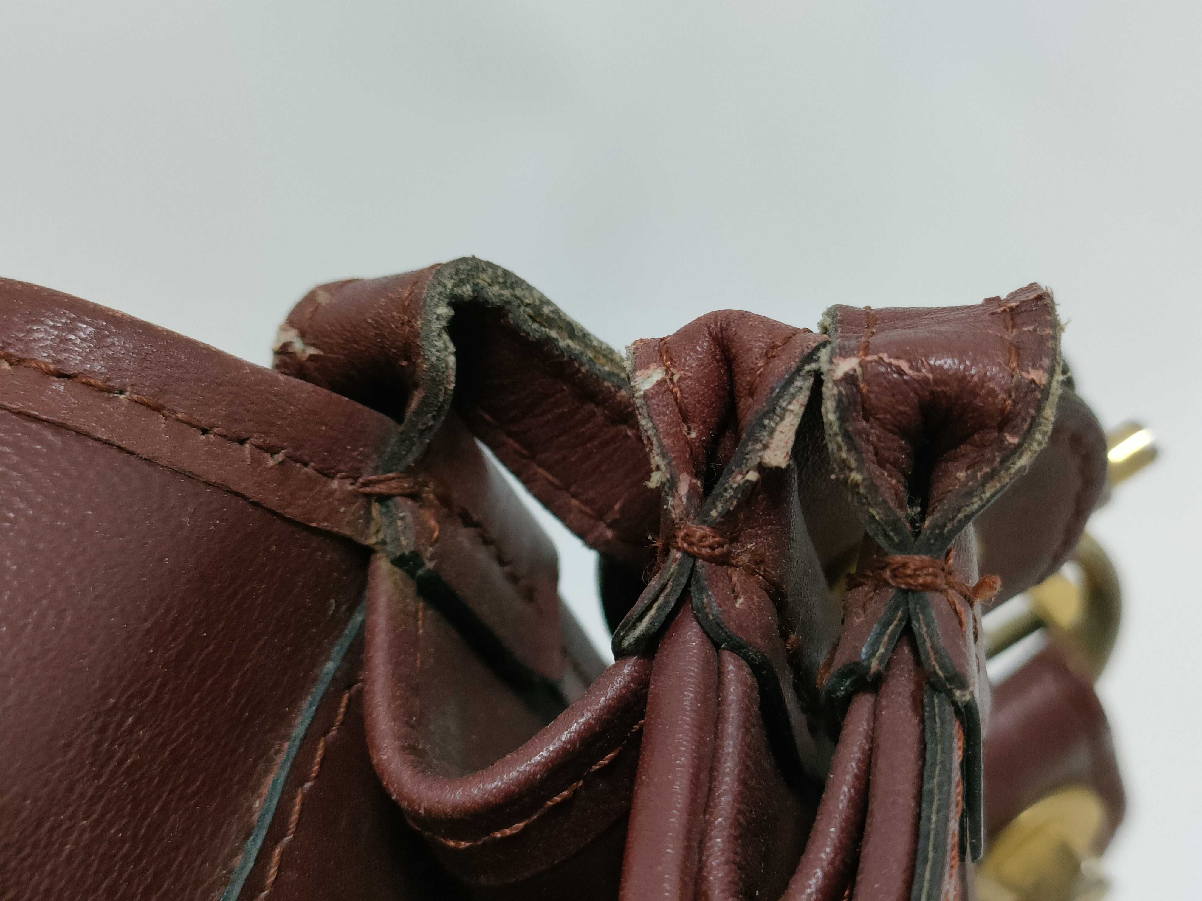 Must Line Leather Crossbody Shoulder Bag for Women, Bordeaux Color — view 15