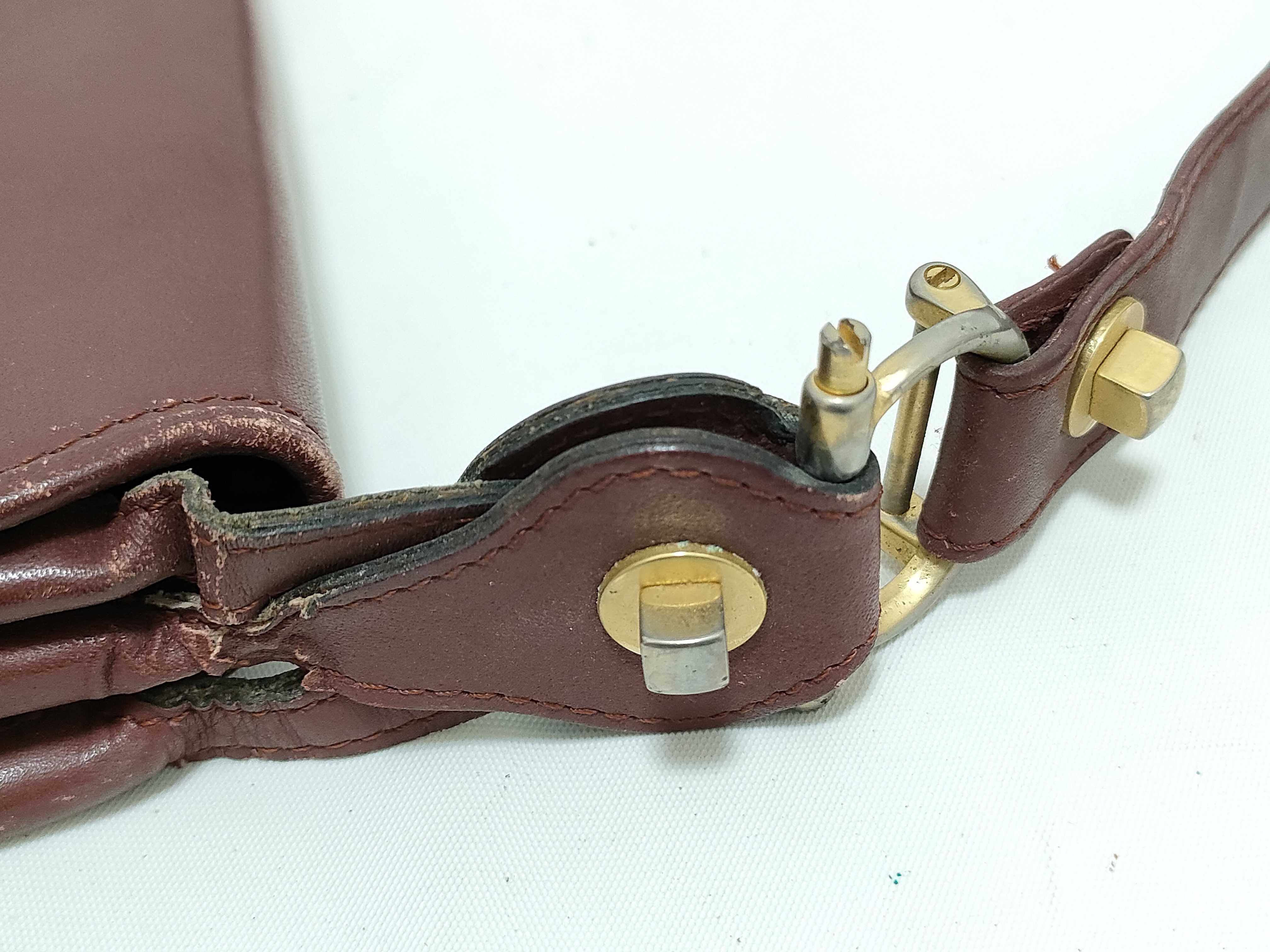 Must Line Leather Crossbody Shoulder Bag for Women, Bordeaux Color — view 5