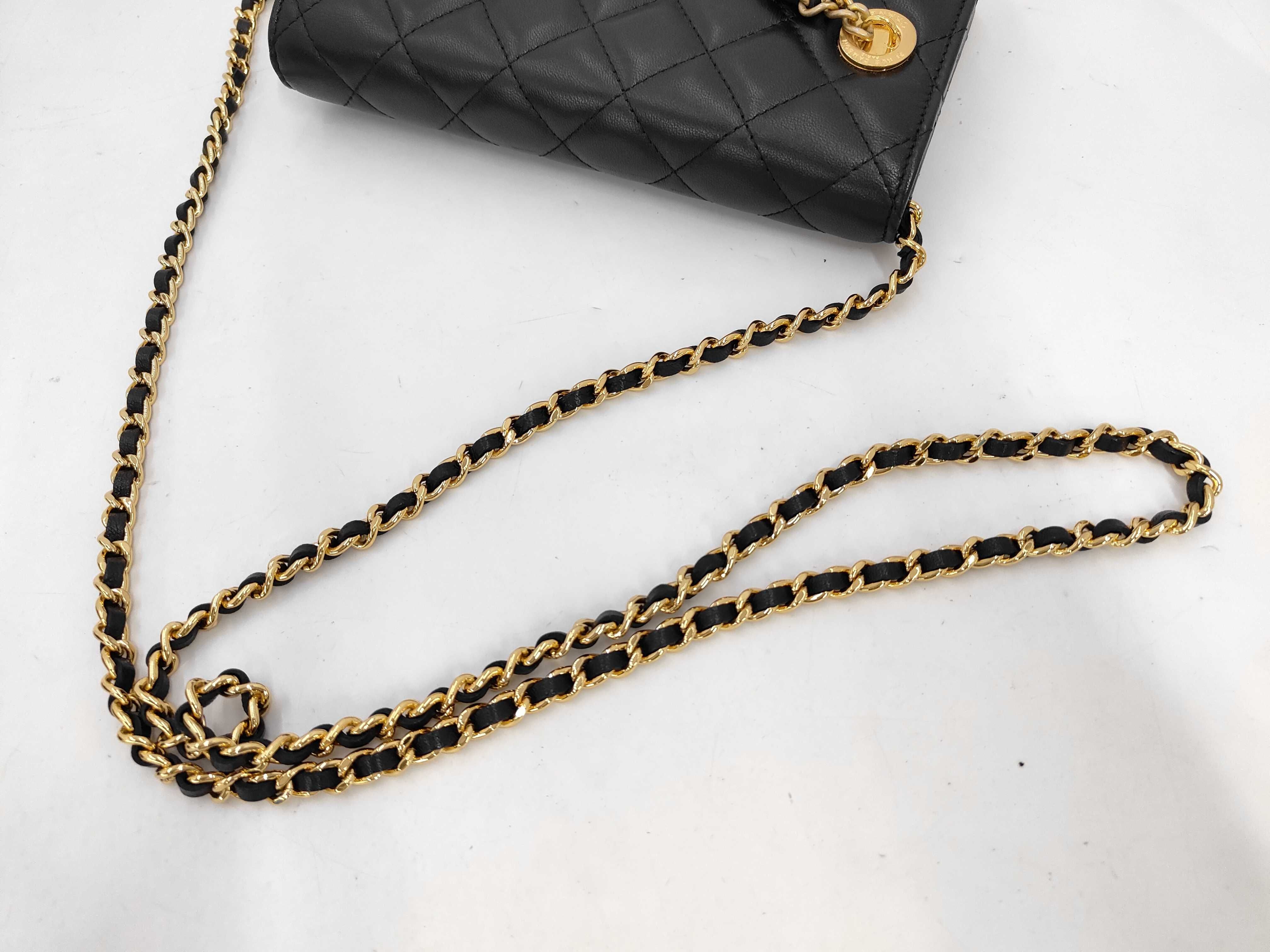 Matelassé Chain Shoulder Bag with Charm — view 3