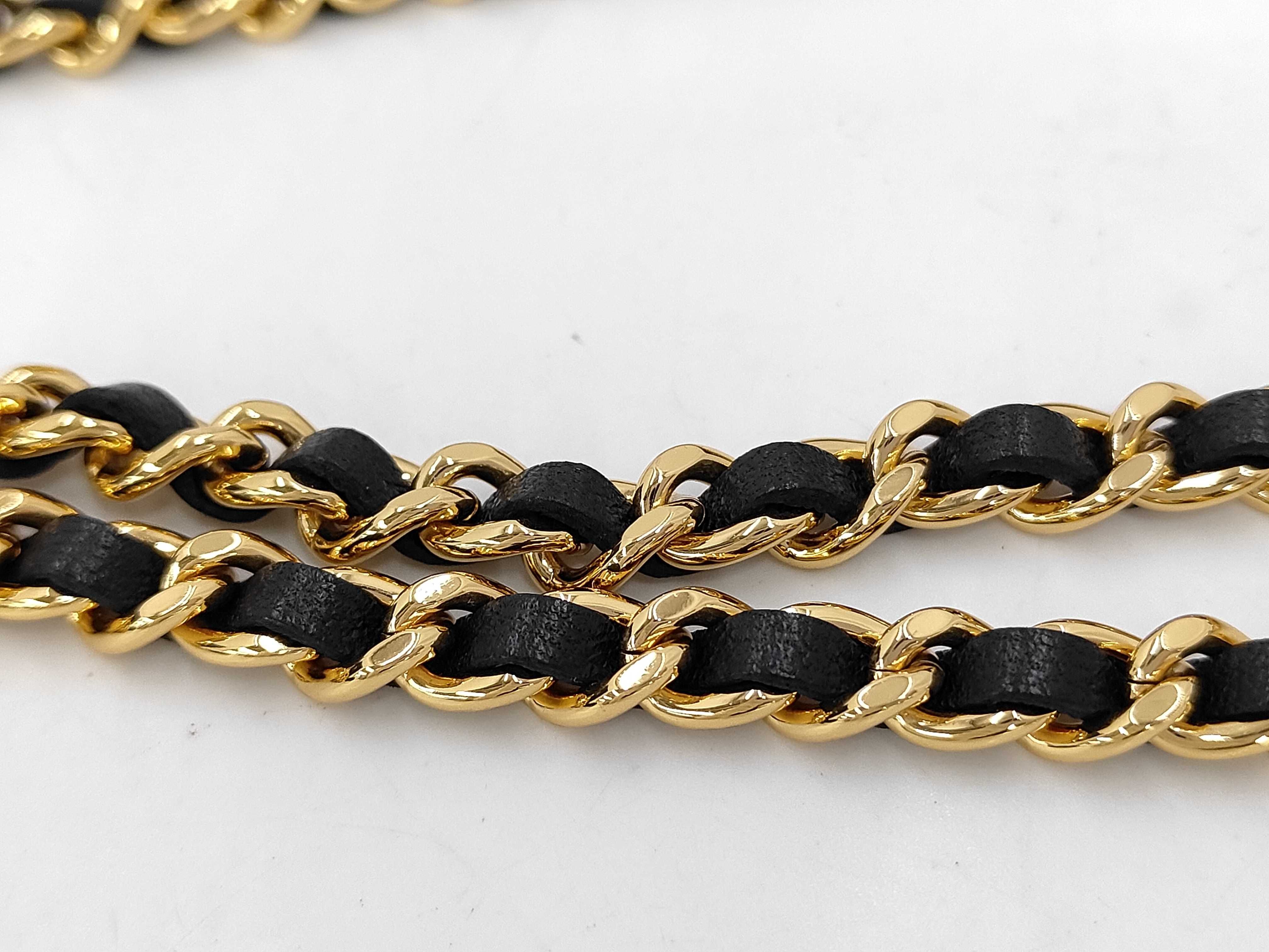 Matelassé Chain Shoulder Bag with Charm — view 4