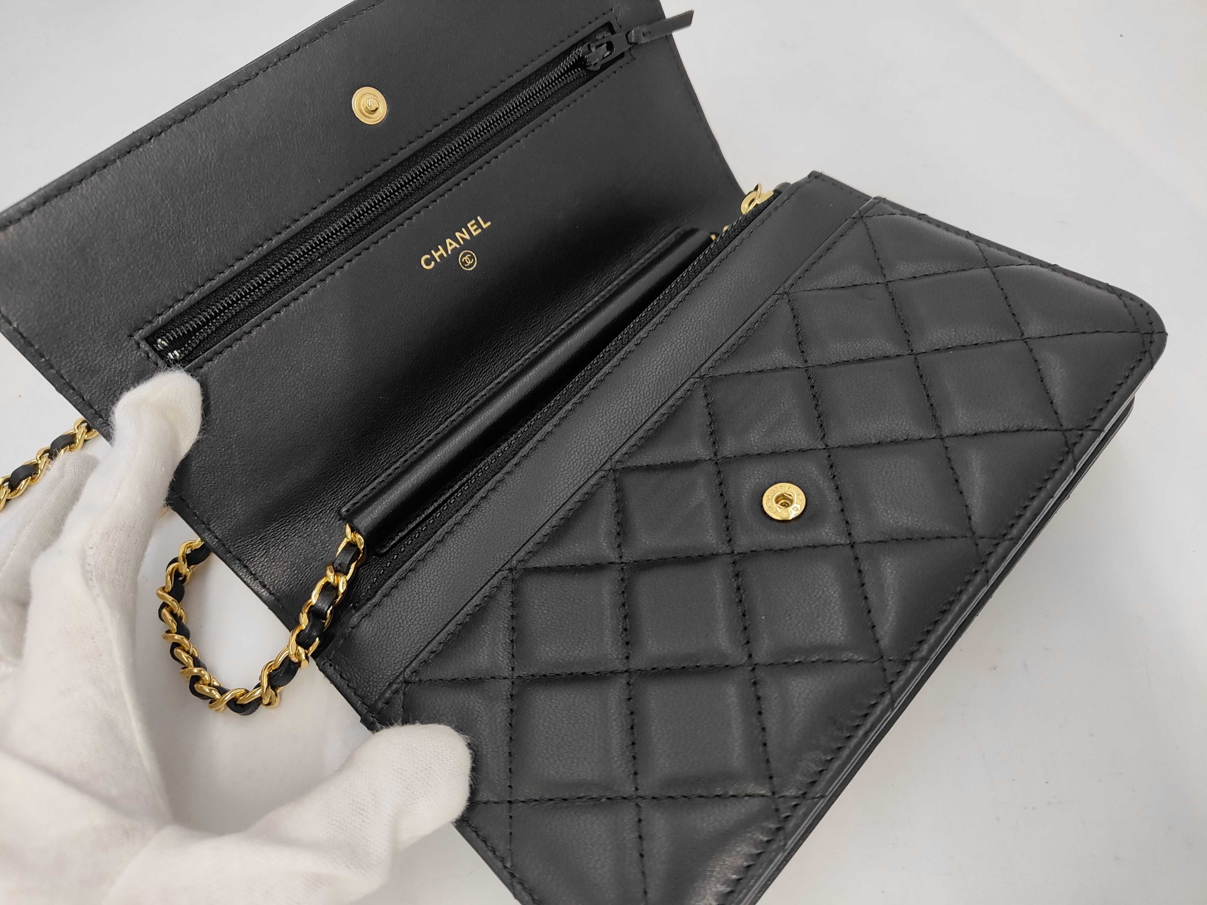 Matelassé Chain Shoulder Bag with Charm — view 7